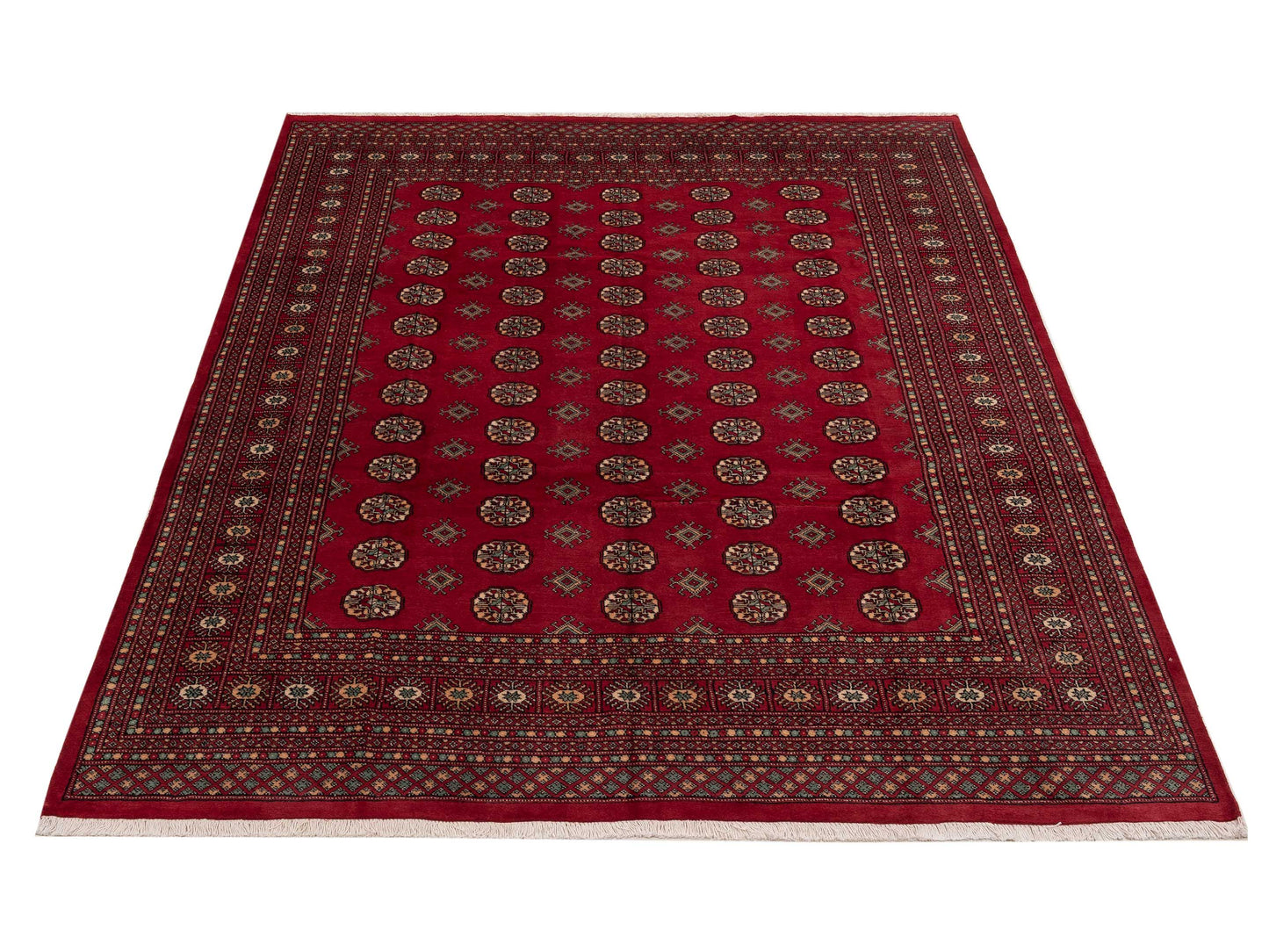 Bokhara 153459 Red Red 8.2x10.1 Hand Knotted Rug