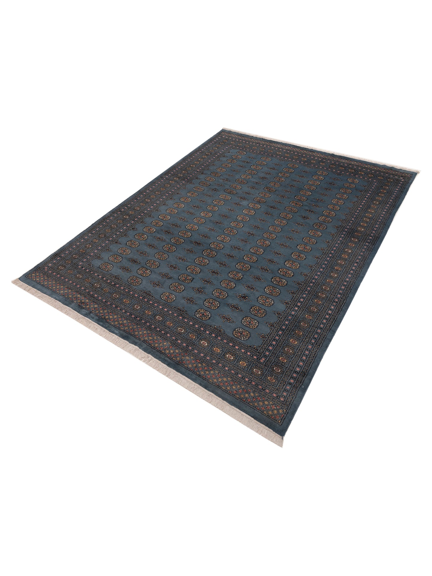 Bokhara 153464 Blue Blue 9.2x11.10 Hand Knotted Rug