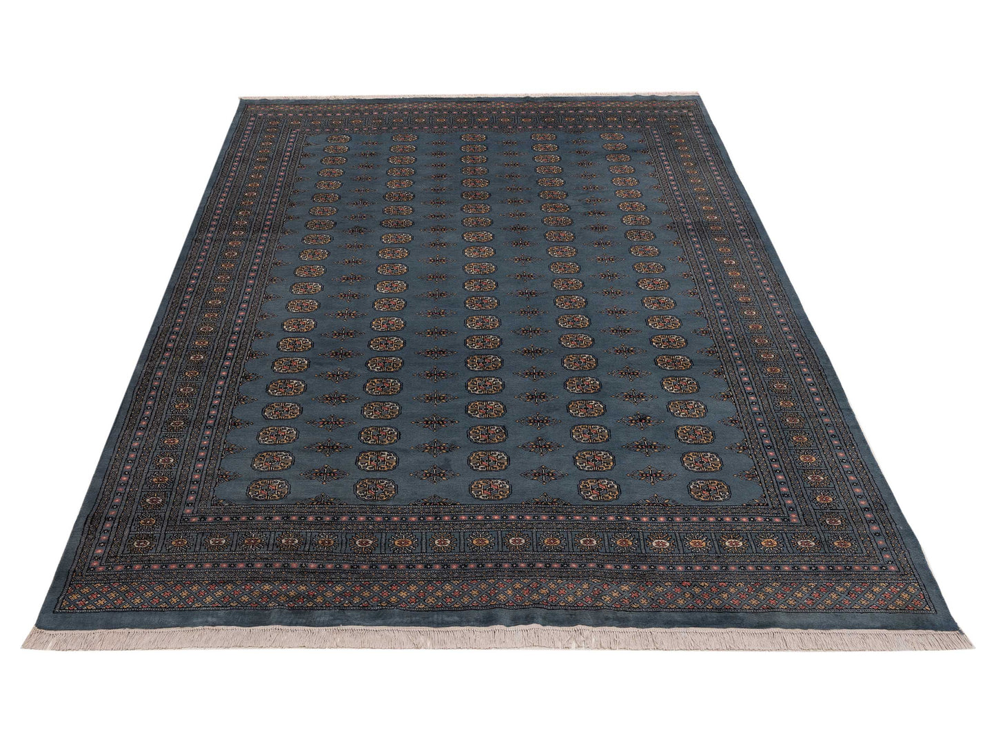 Bokhara 153464 Blue Blue 9.2x11.10 Hand Knotted Rug