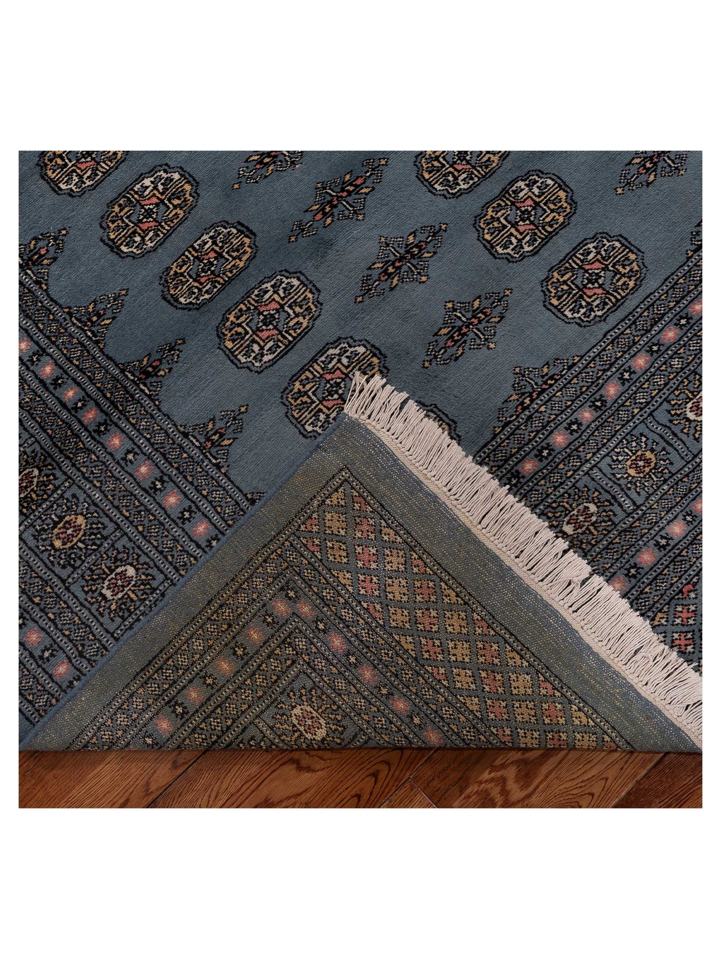 Bokhara 153464 Blue Blue 9.2x11.10 Hand Knotted Rug