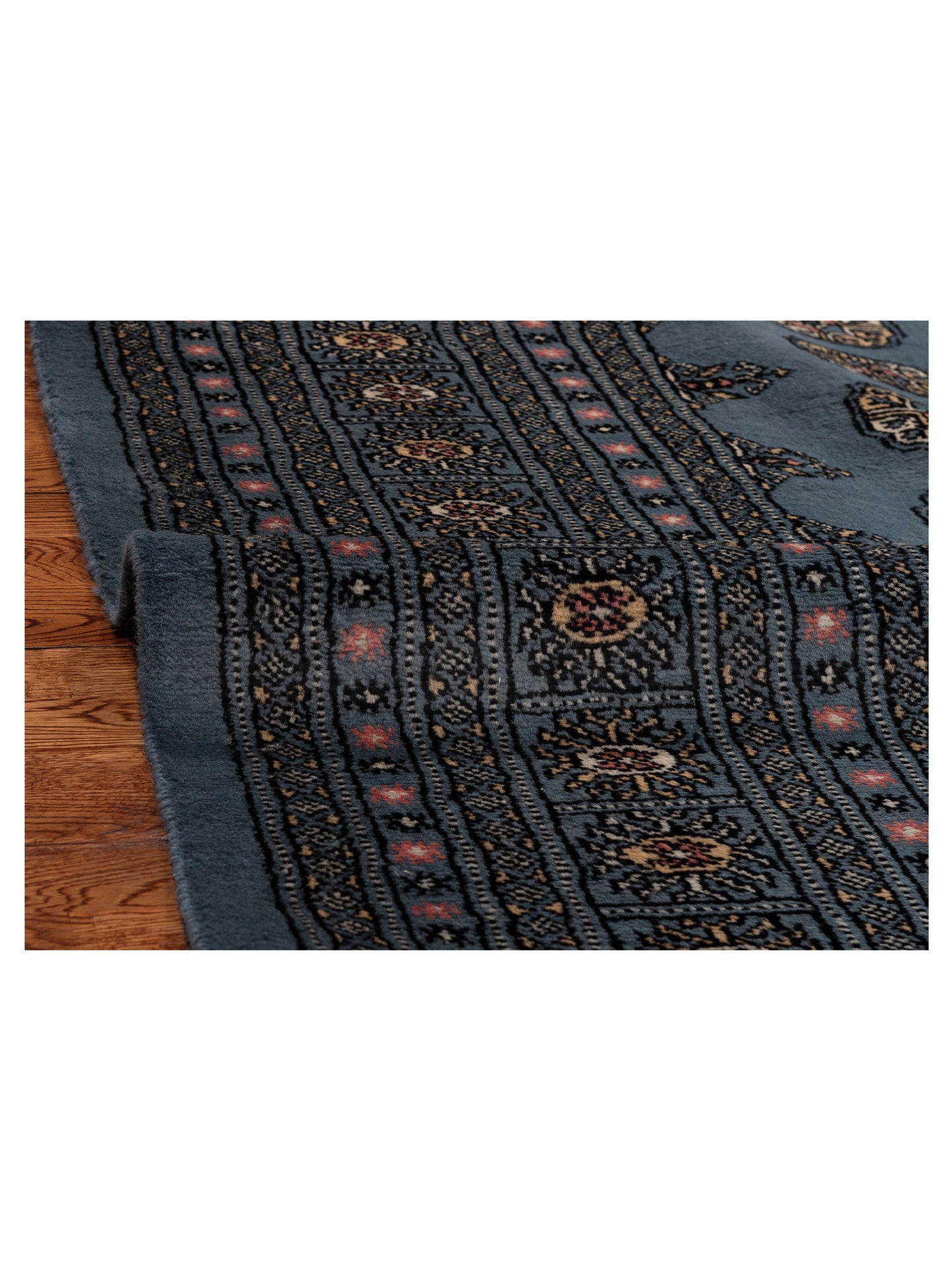 Bokhara 153464 Blue Blue 9.2x11.10 Hand Knotted Rug