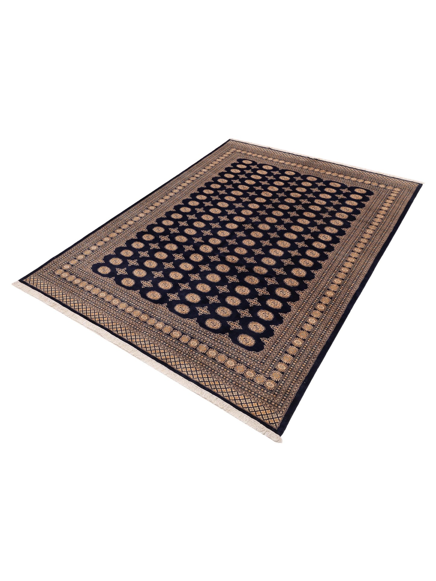Bokhara 153465 Blue Blue 9.3x12.2 Hand Knotted Rug