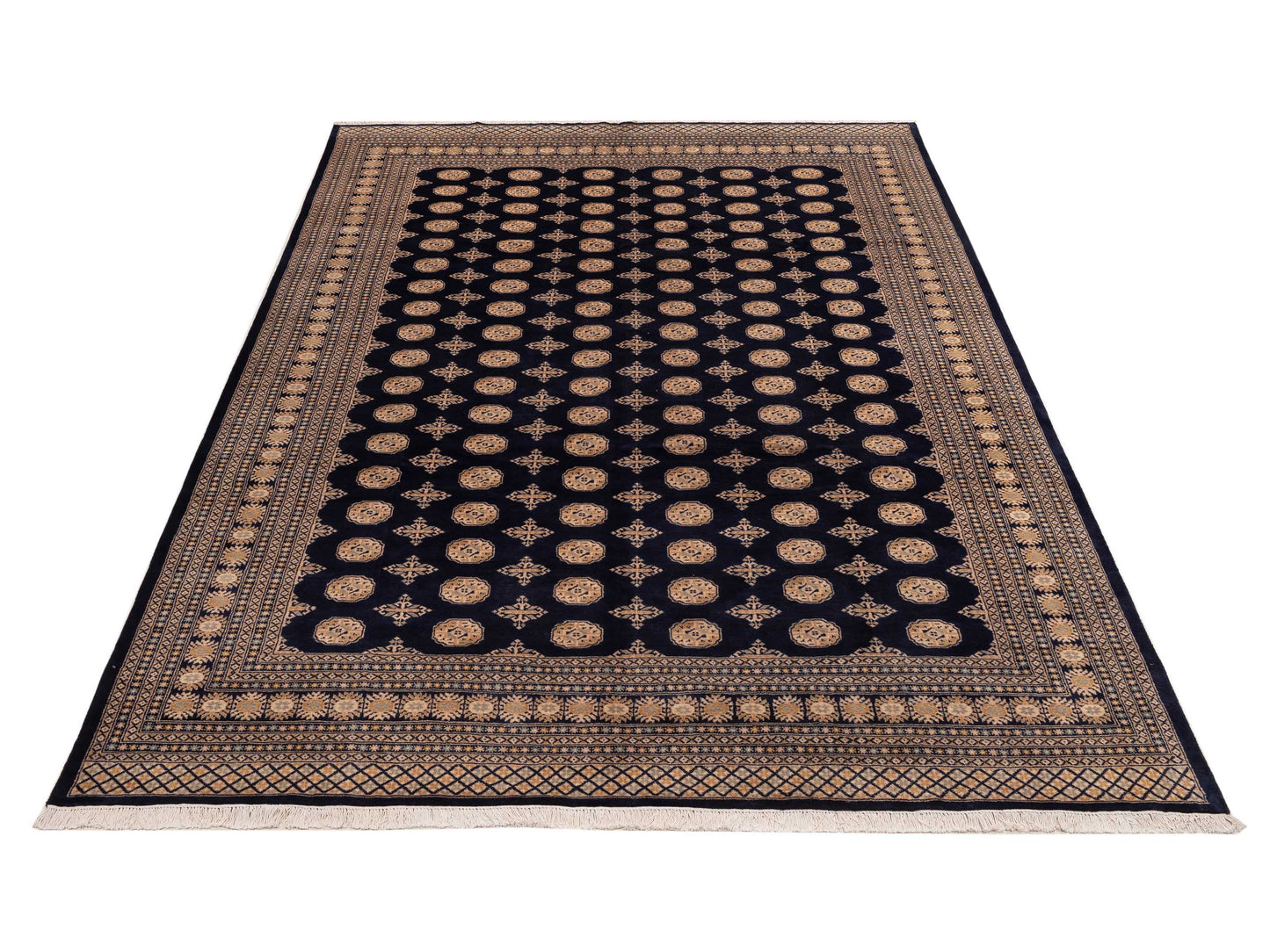 Bokhara 153465 Blue Blue 9.3x12.2 Hand Knotted Rug