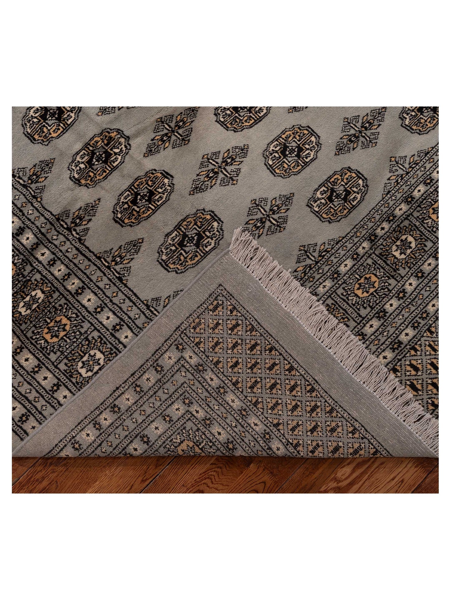 Bokhara 153467 Gray Gray 8.5x10.2 Hand Knotted Rug