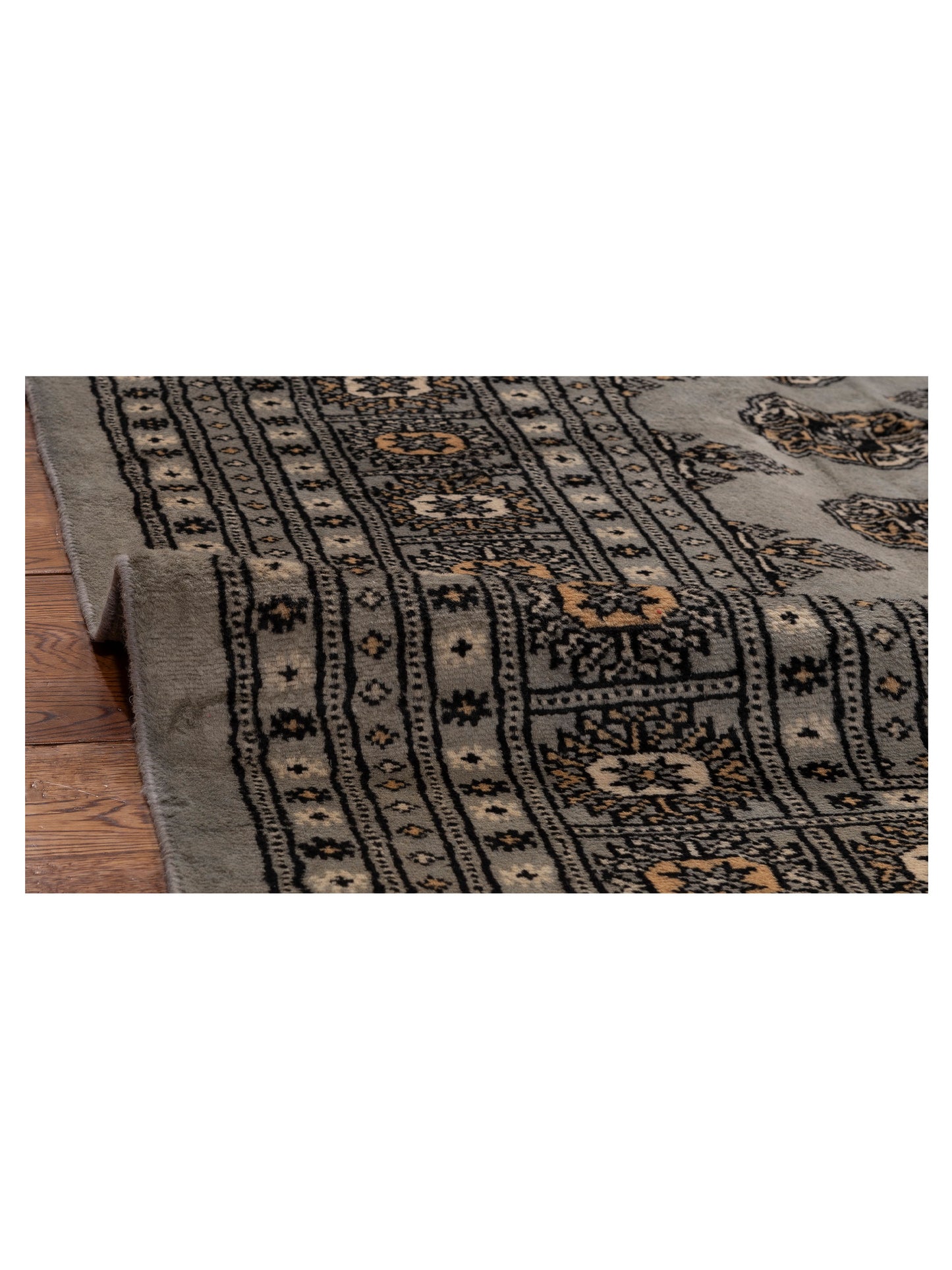 Bokhara 153467 Gray Gray 8.5x10.2 Hand Knotted Rug