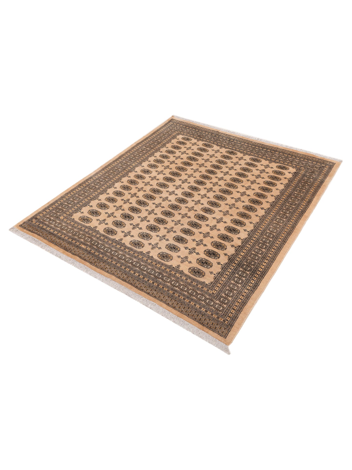 Bokhara 153468 Beige Beige 8.4x9.6 Hand Knotted Rug