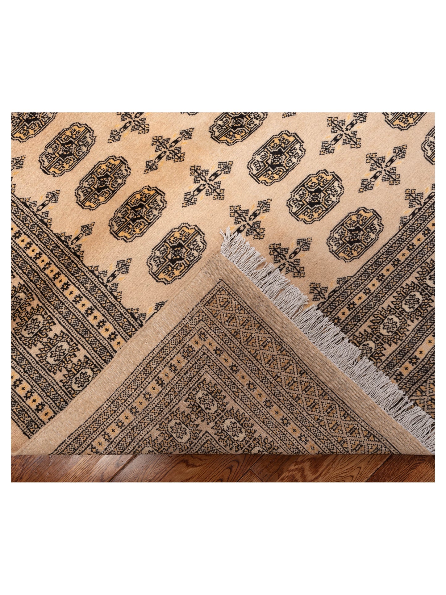 Bokhara 153468 Beige Beige 8.4x9.6 Hand Knotted Rug