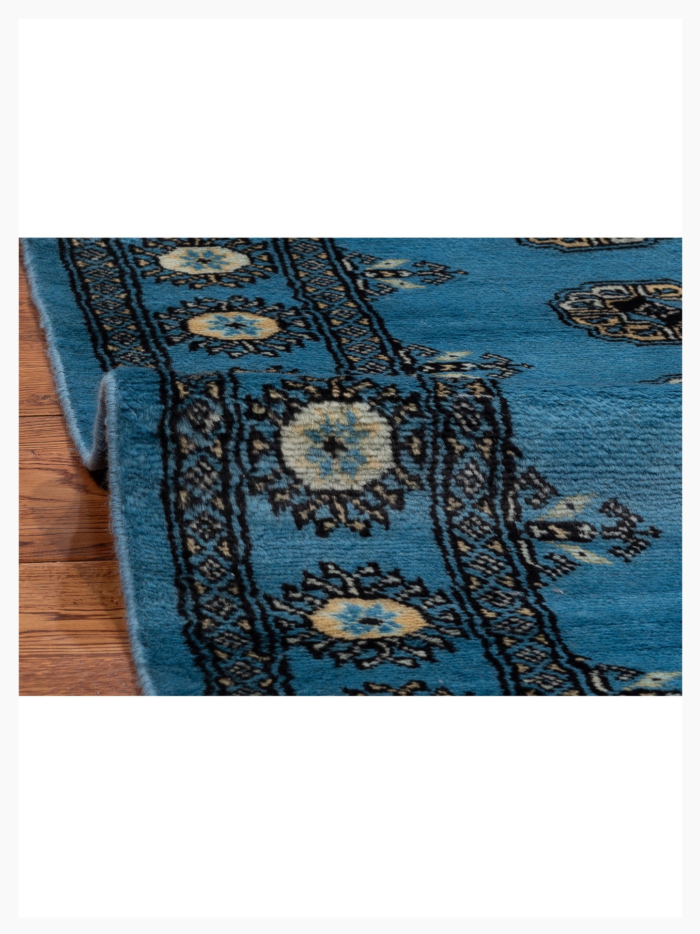 Bokhara 153473 Blue Blue 2.9x14.2 Hand Knotted Rug
