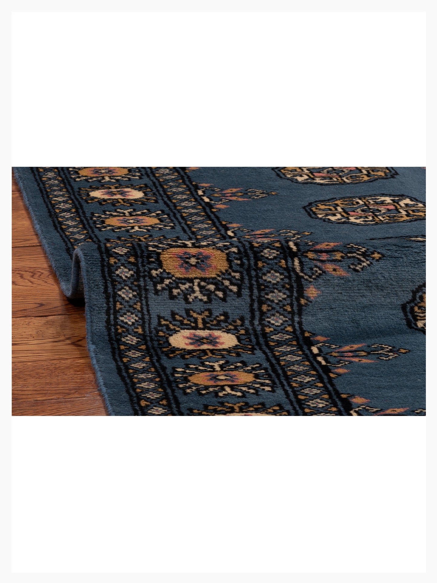 Bokhara 153475 Blue Blue 2.9x11.11 Hand Knotted Rug