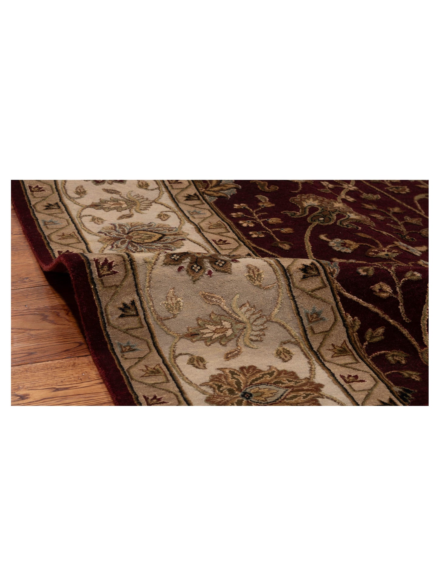 Imperial Silk 153483 Ivory Ivory 8x10 Hand Knotted Rug