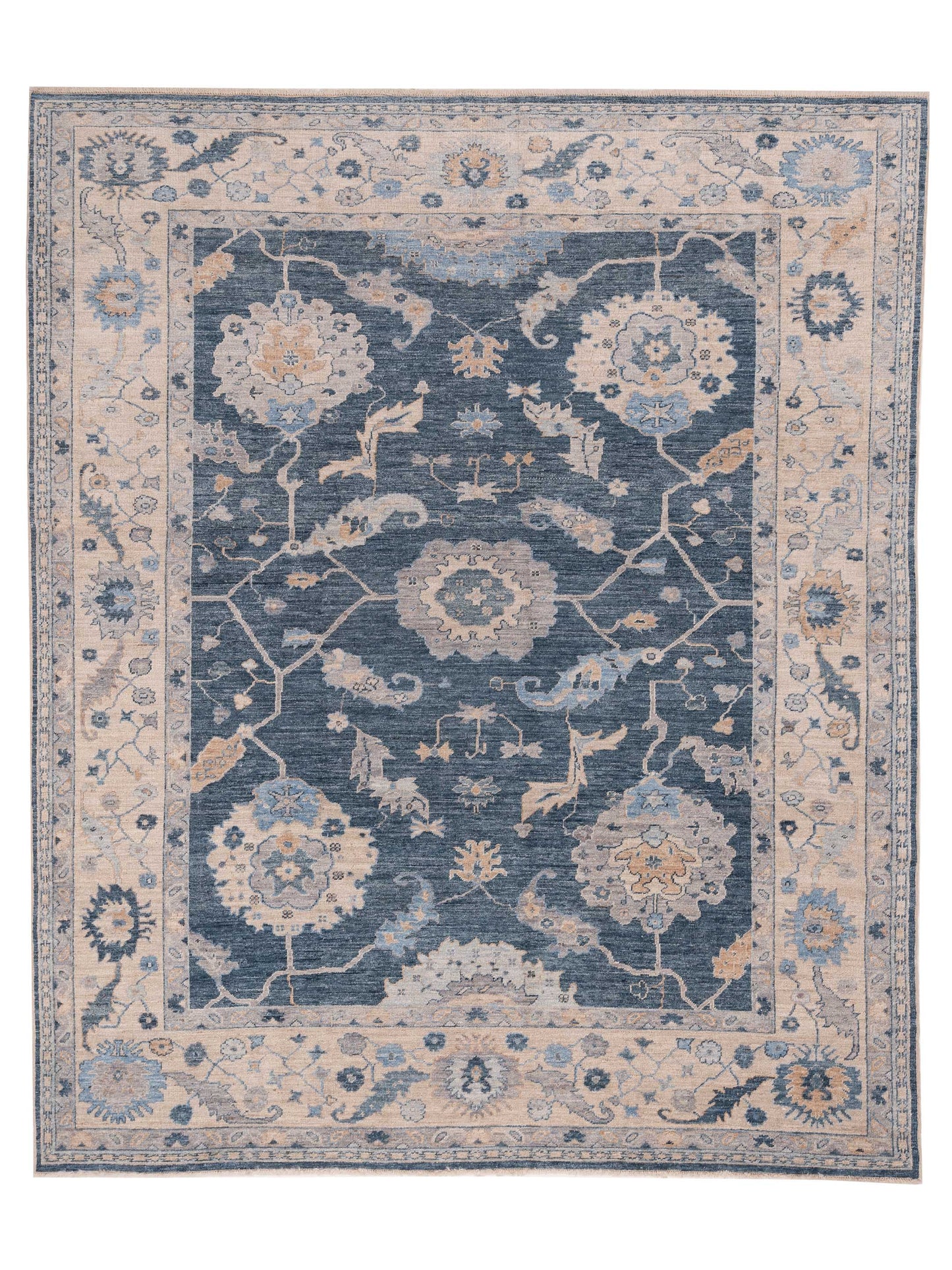 Anadol Angora Oushak  Blue Ivory Traditional