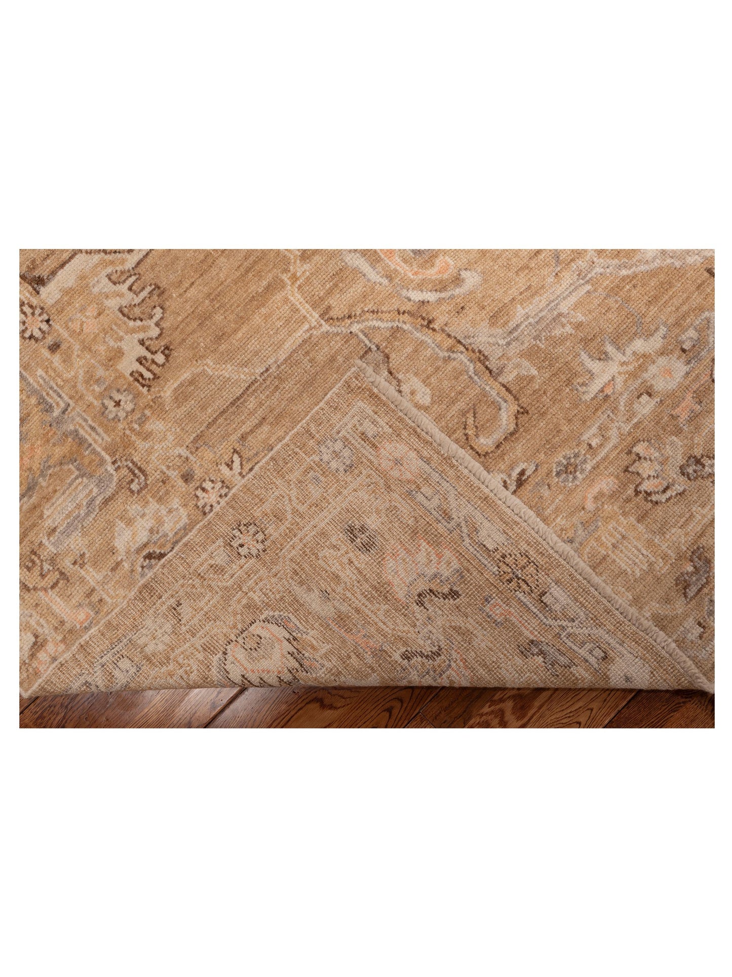 Angora Oushak 153513 Gold Gold 8.3x10.2 Hand Knotted Rug