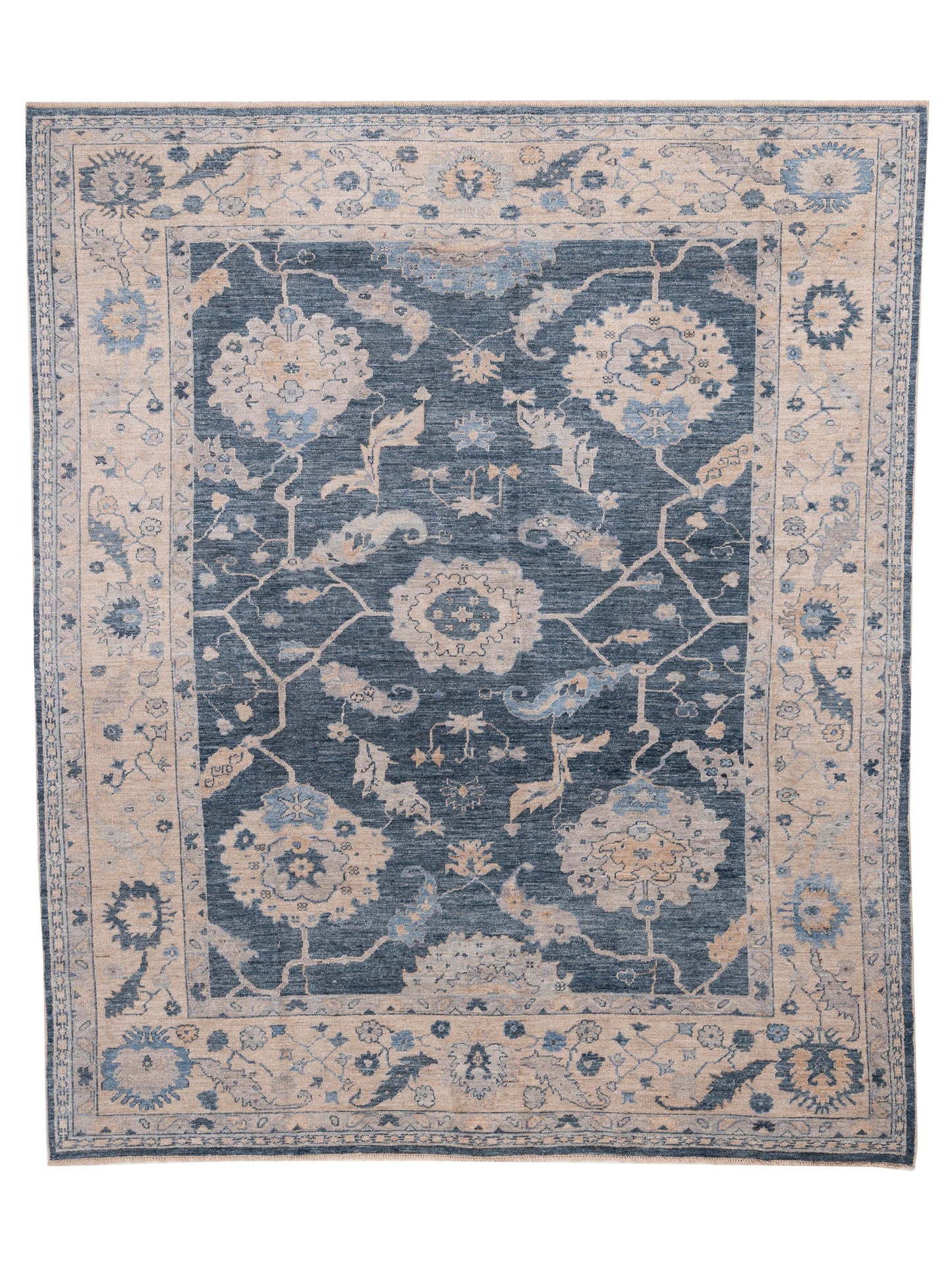 Anadol Angora Oushak Blue Ivory Traditional