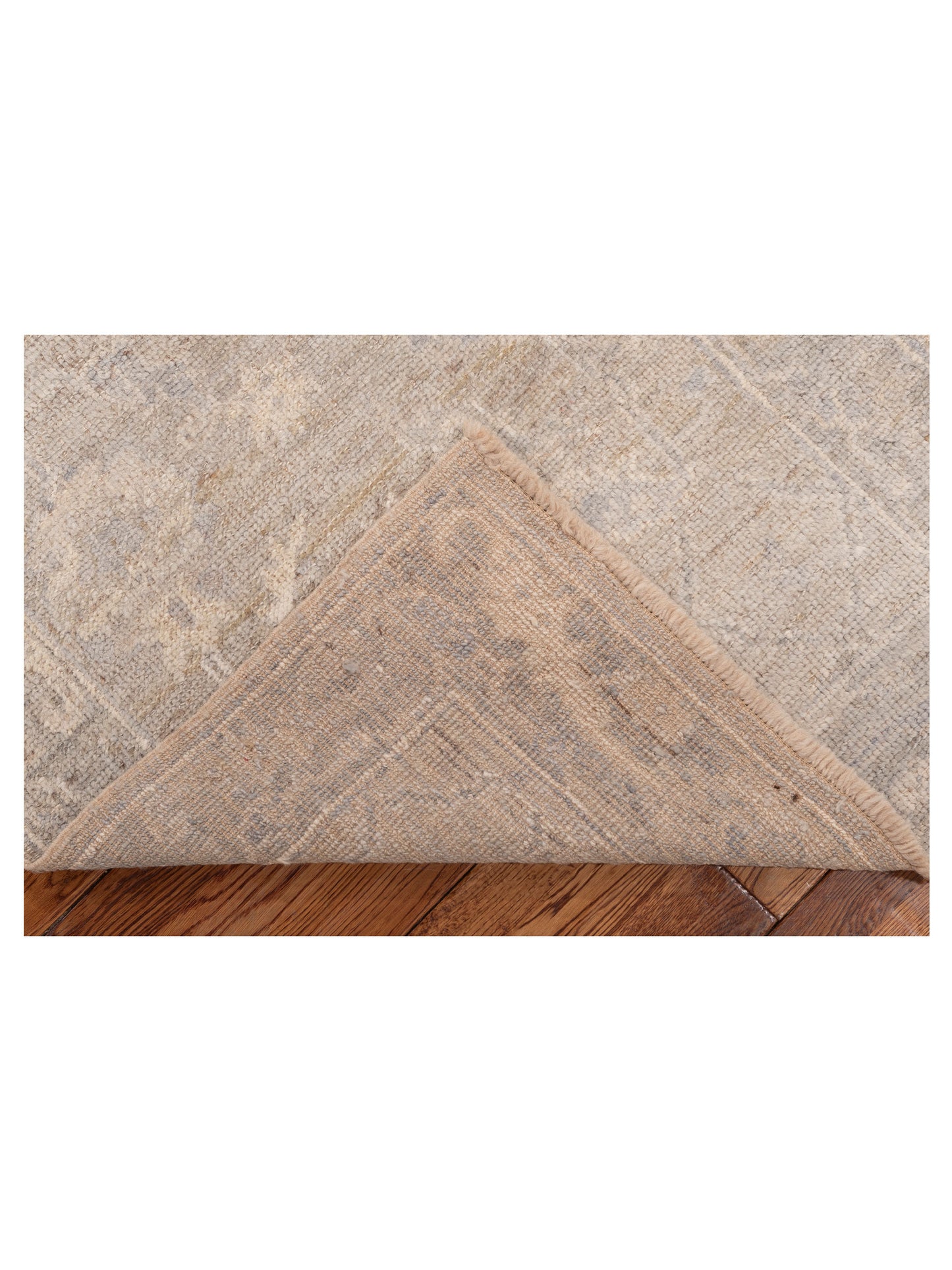 Angora Oushak 153551 Brown Gray 2.8x11.4 Hand Knotted Rug