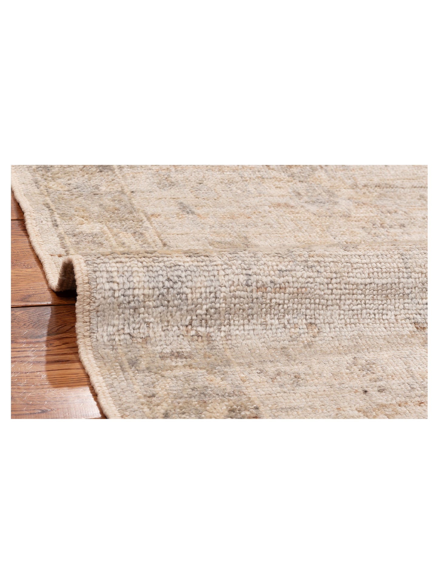 Angora Oushak 153552 Silver Gray 2.8x12.4 Hand Knotted Rug