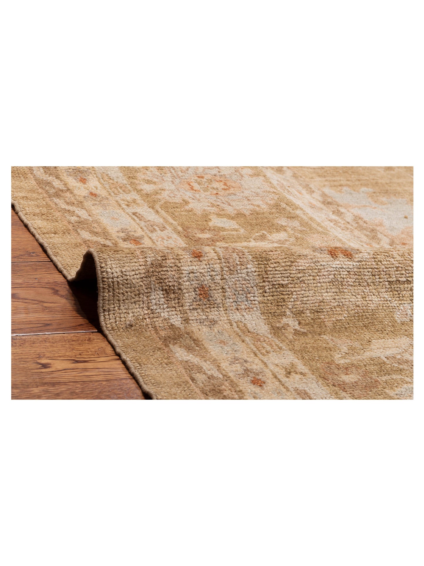 Angora Oushak 153603 Gold Gold 14x17.1 Hand Knotted Rug