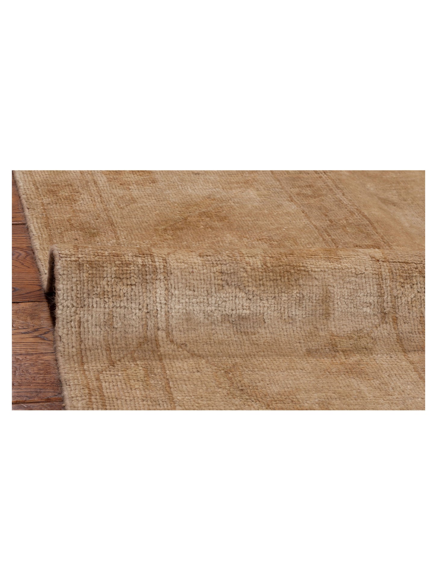 Oushak Shah 153615 Beige Beige 9.7x13.3 Hand Knotted Rug
