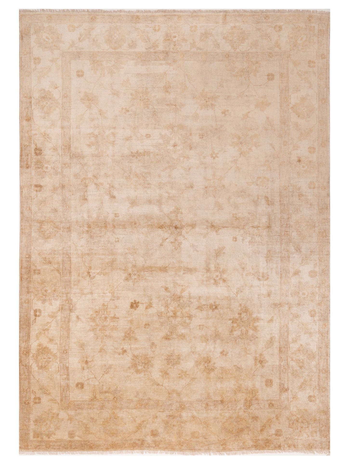 Rajpur Oushak Shah Beige Beige Traditional