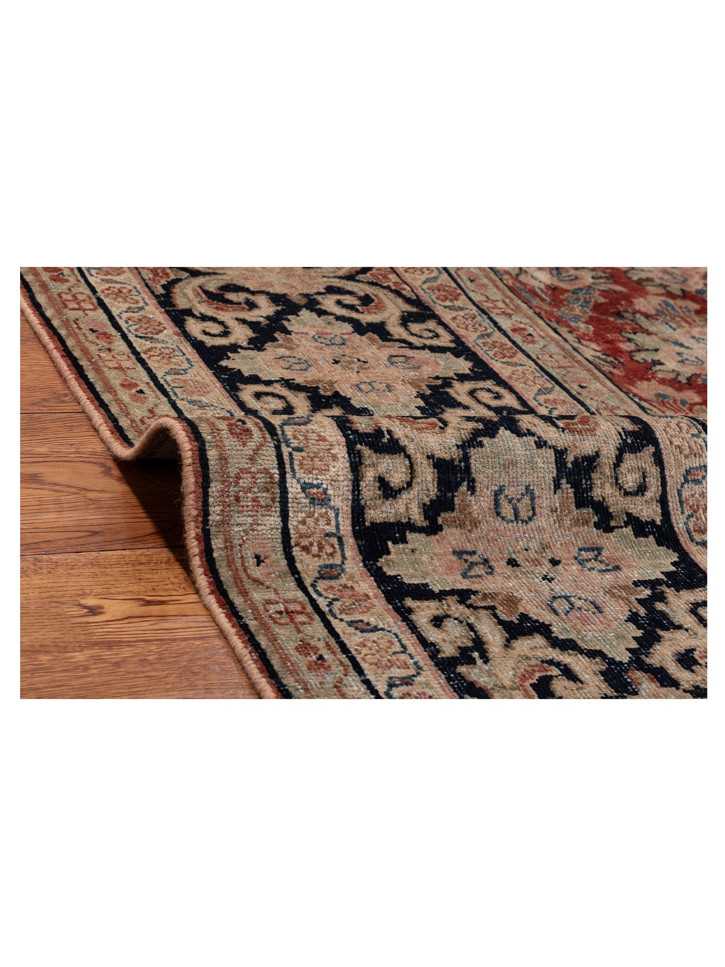 Antique Heirloom 153627 Red Black 10.1x13.4 Hand Knotted Rug