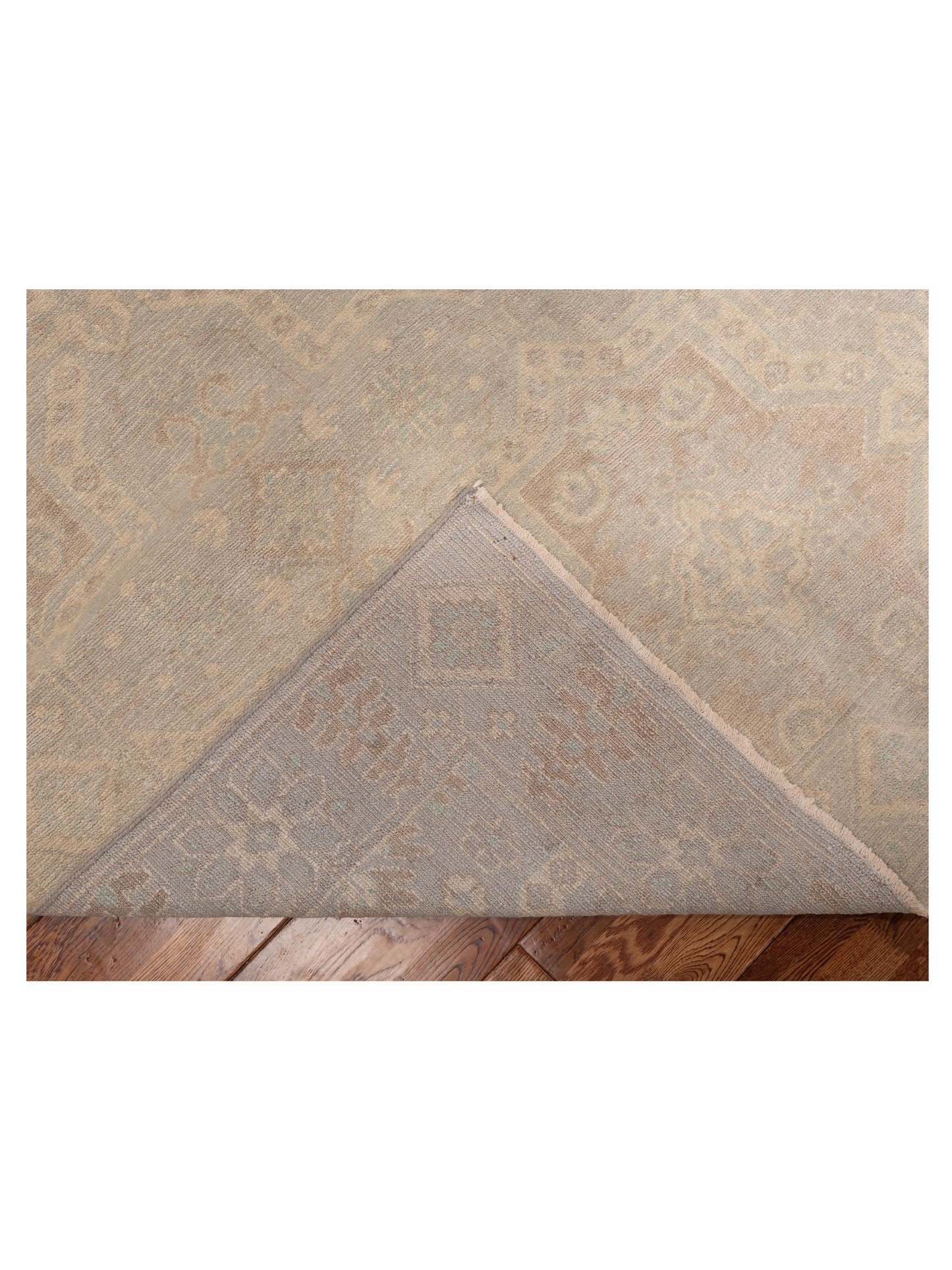 Andalusia 153637 Silver Green 10.2x13.6 Hand Knotted Rug