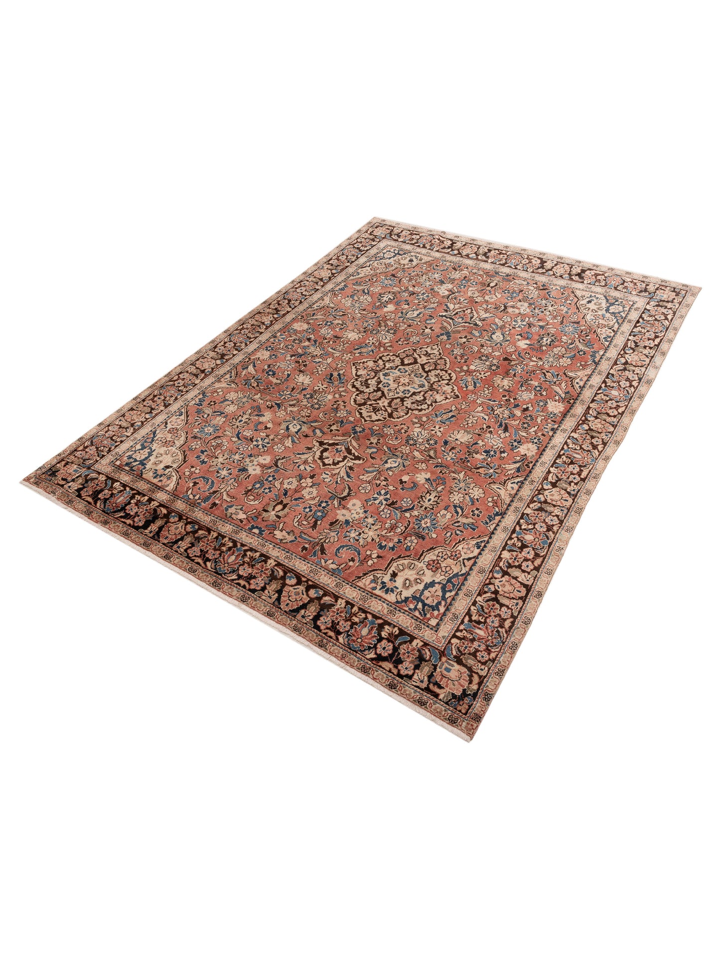 Antique Heirloom 153650 Rust Brown 8.9x11.10 Hand Knotted Rug