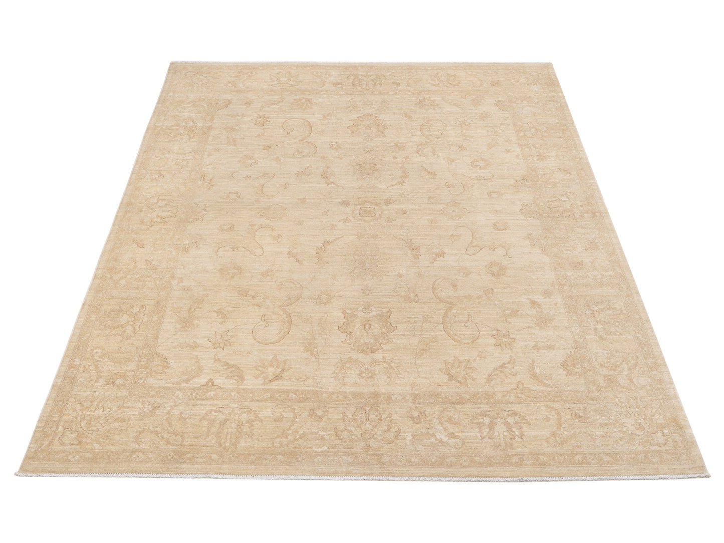 Sultan 153651 Ivory Beige 7.10x10 Hand Knotted Rug