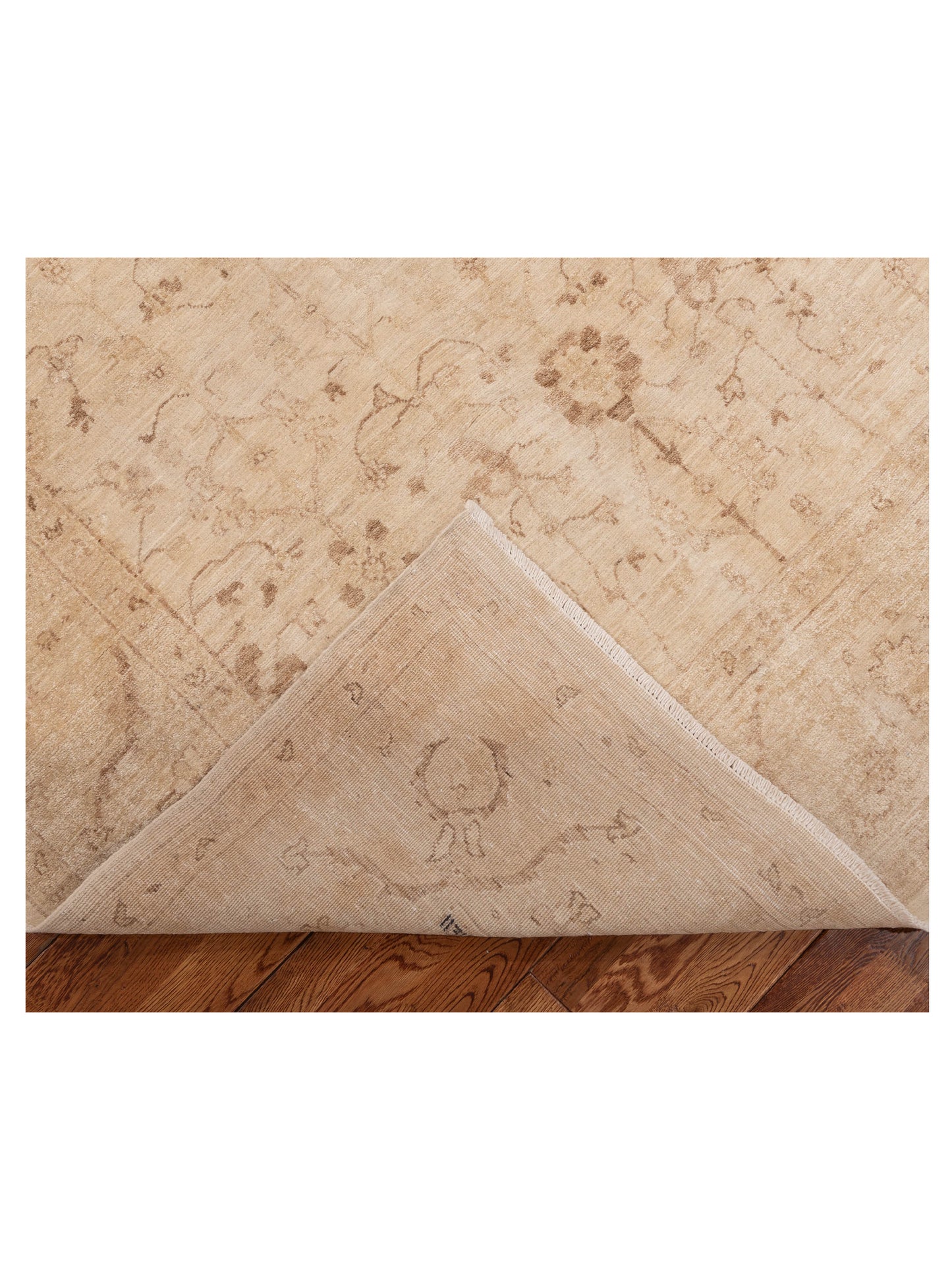 Laila 153656 Ivory Cream 6.1x9.9 Hand Knotted Rug