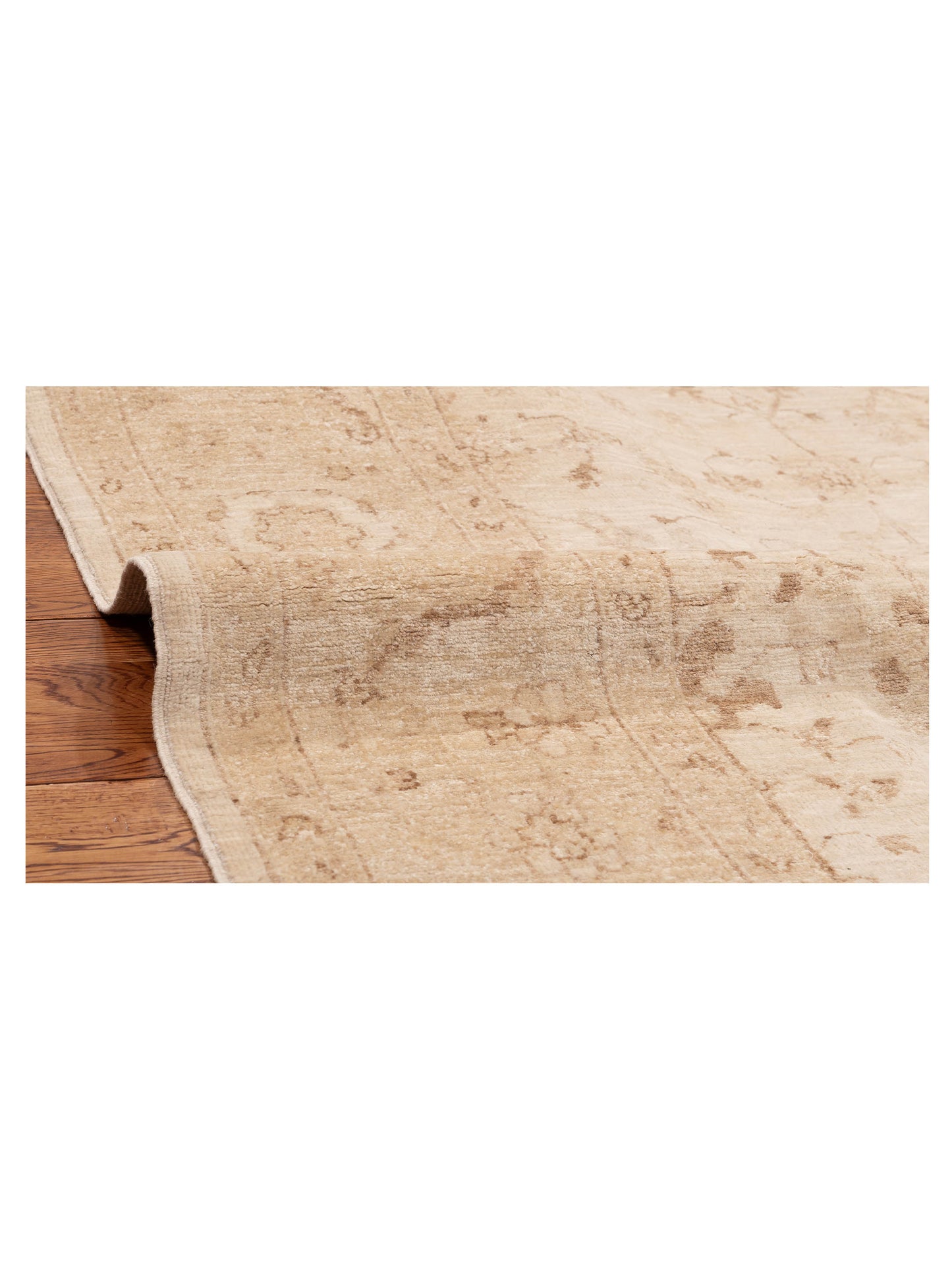 Laila 153656 Ivory Cream 6.1x9.9 Hand Knotted Rug