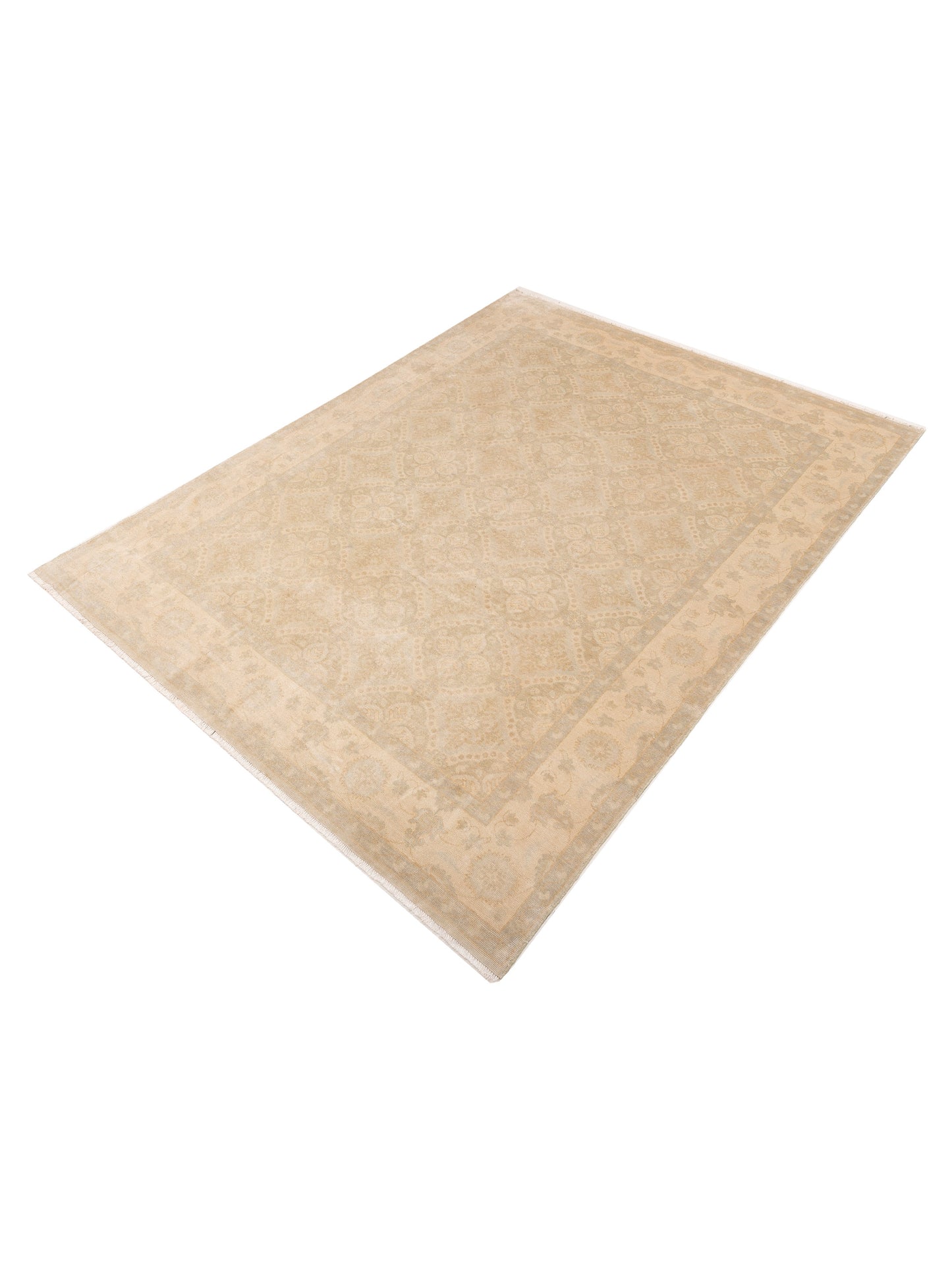 Stella 153659 Green Ivory 9.2x12 Hand Knotted Rug