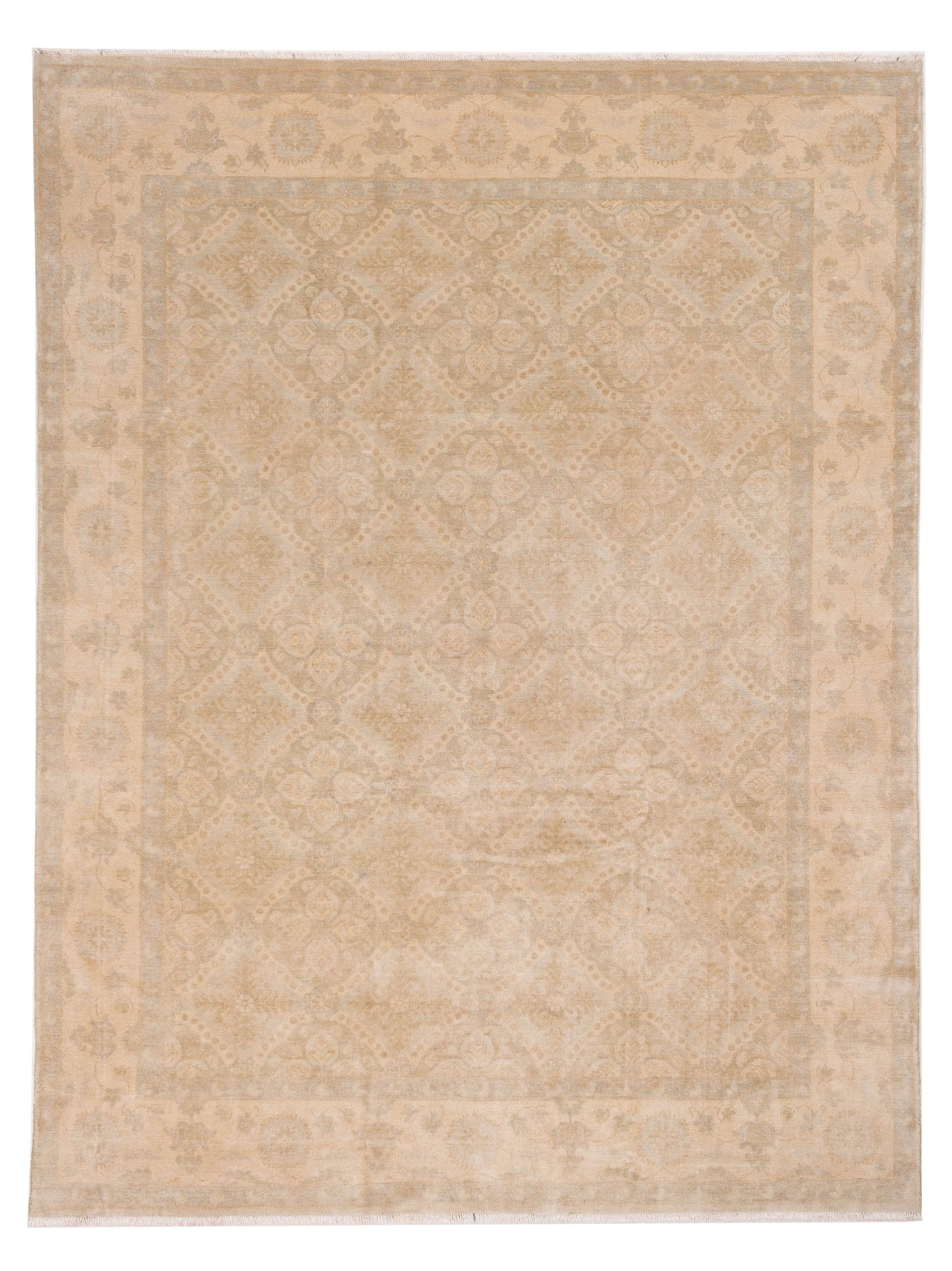 Rajpur Stella Green Ivory Traditional