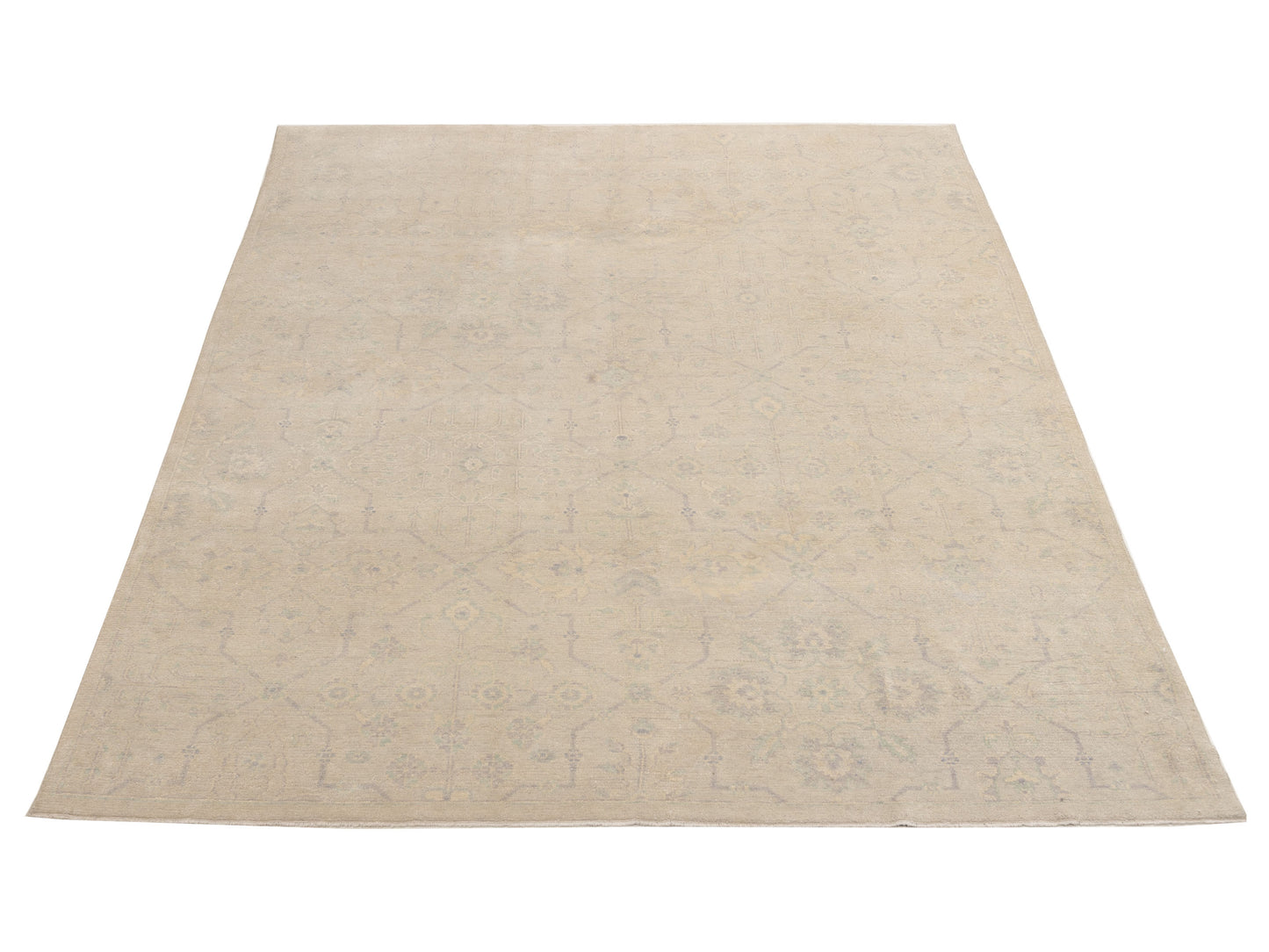 Andalusia 153665 Silver Green 7.11x9.9 Hand Knotted Rug
