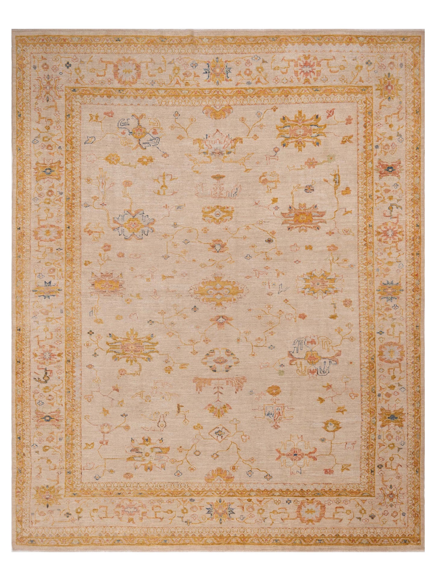 Anadol Angora Oushak Beige Beige Traditional