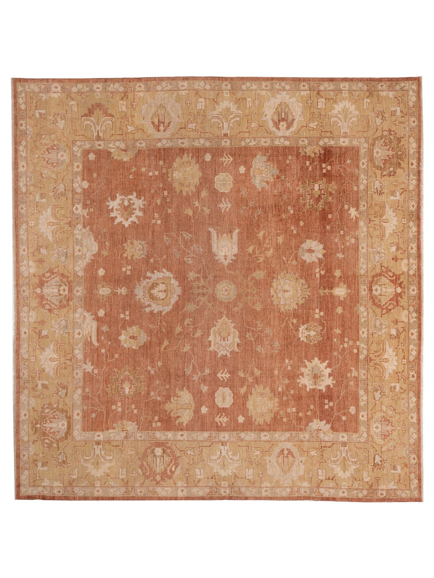 Anadol Angora Oushak Rust Gold Traditional