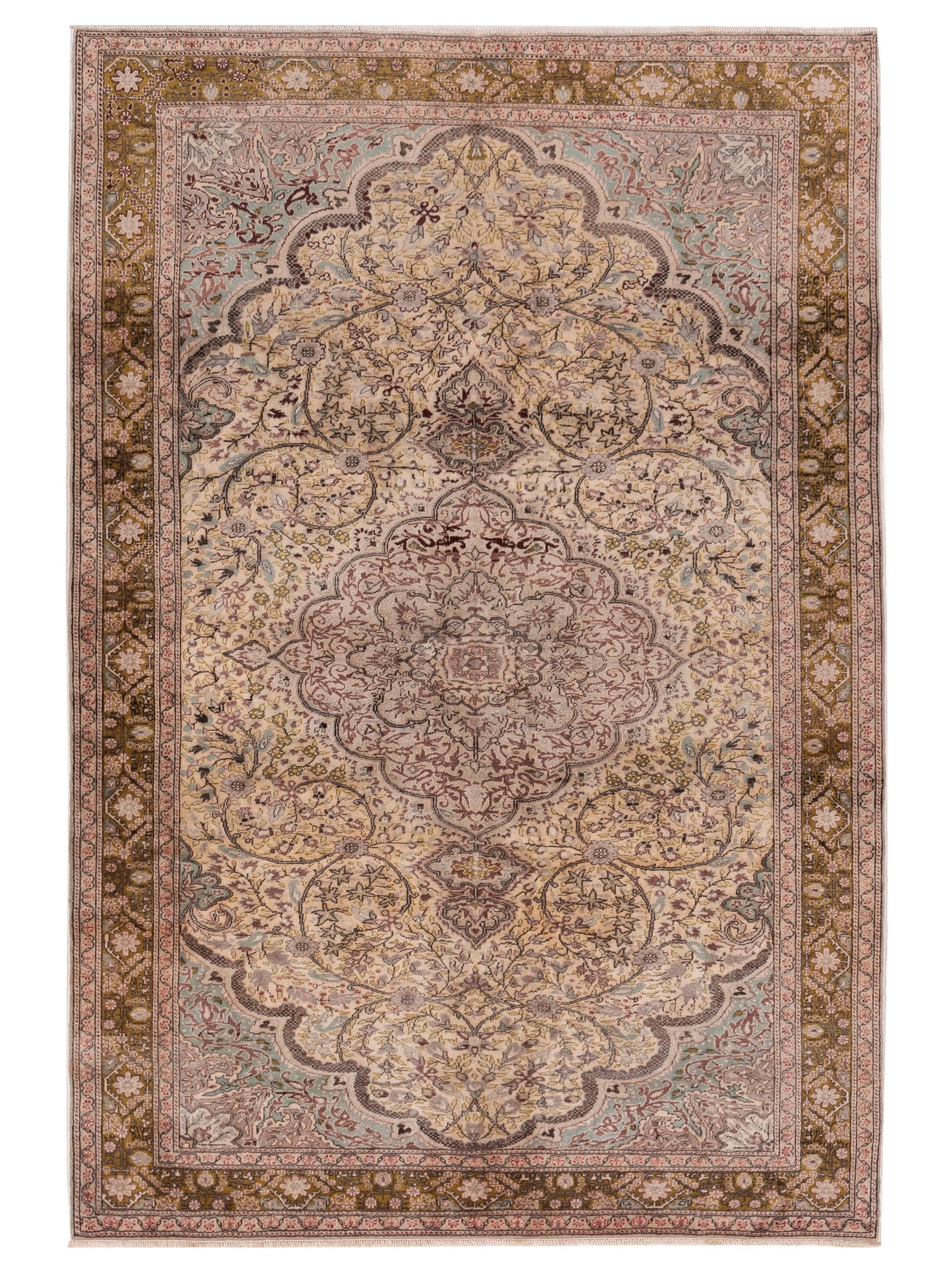 Pasha Kayseri Ivory Green Traditional
