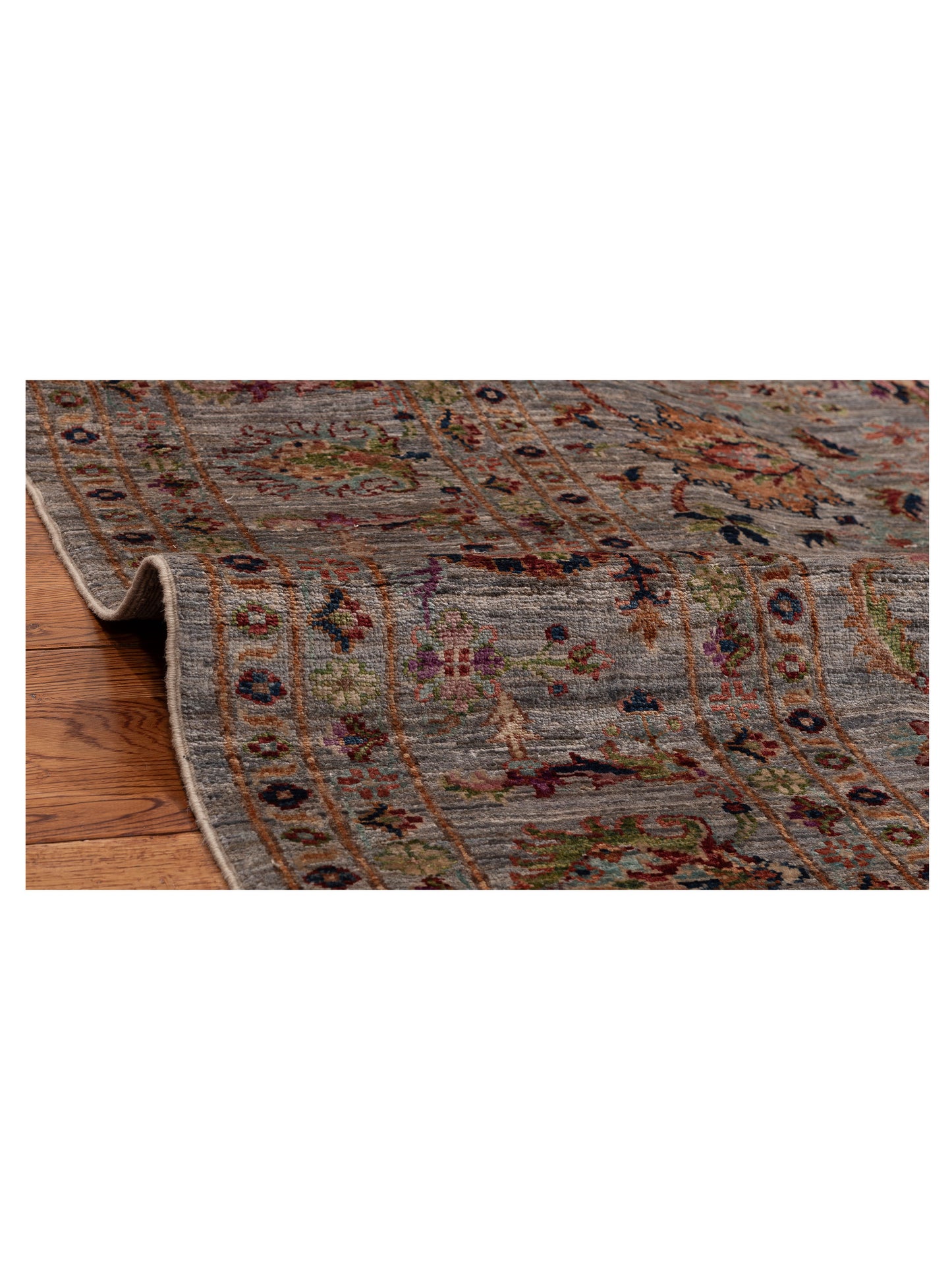 Sultan 153710 Gray Gray 5.11x7.10 Hand Knotted Rug