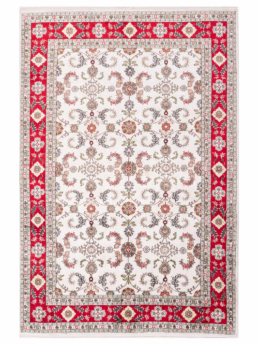 Pasha Elegance  Ivory Red Traditional