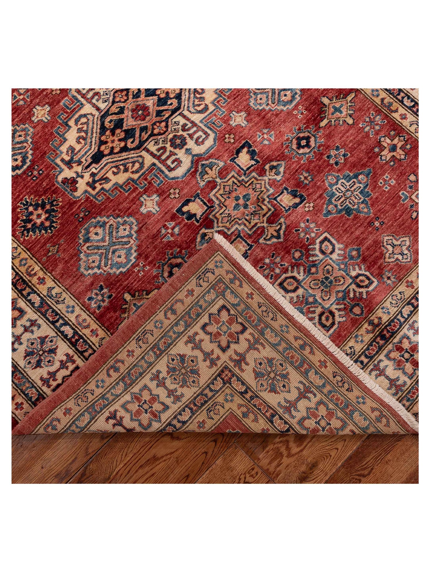 Kars 153732 Red Ivory 4.11x6.8 Hand Knotted Rug