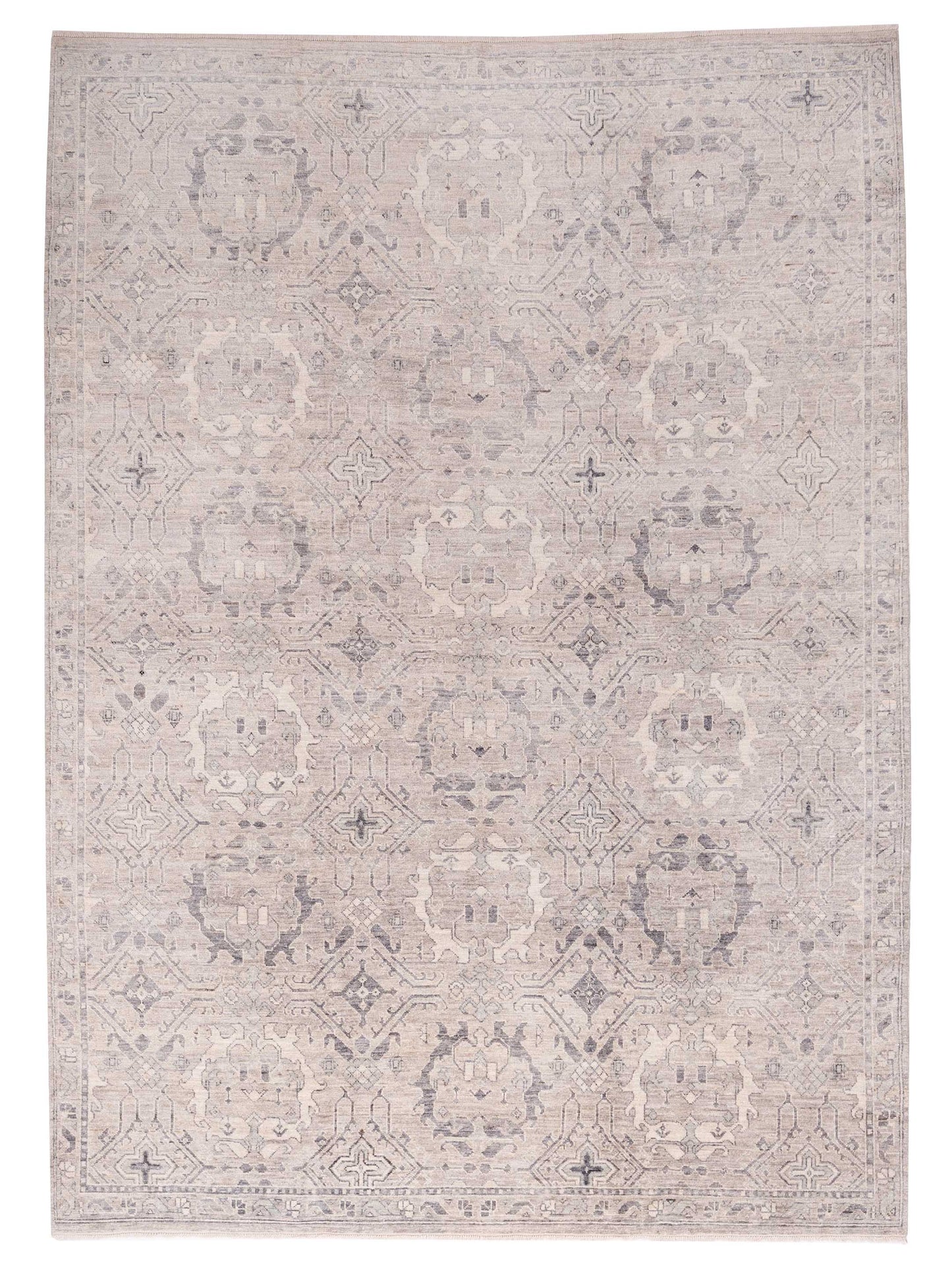 Anadol Angora Oushak Silver Gray Traditional