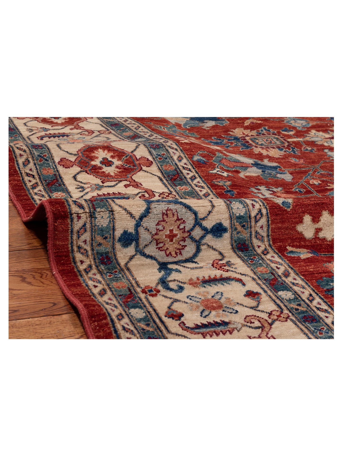 Sultan 153745 Red Ivory 8.2x9.7 Hand Knotted Rug