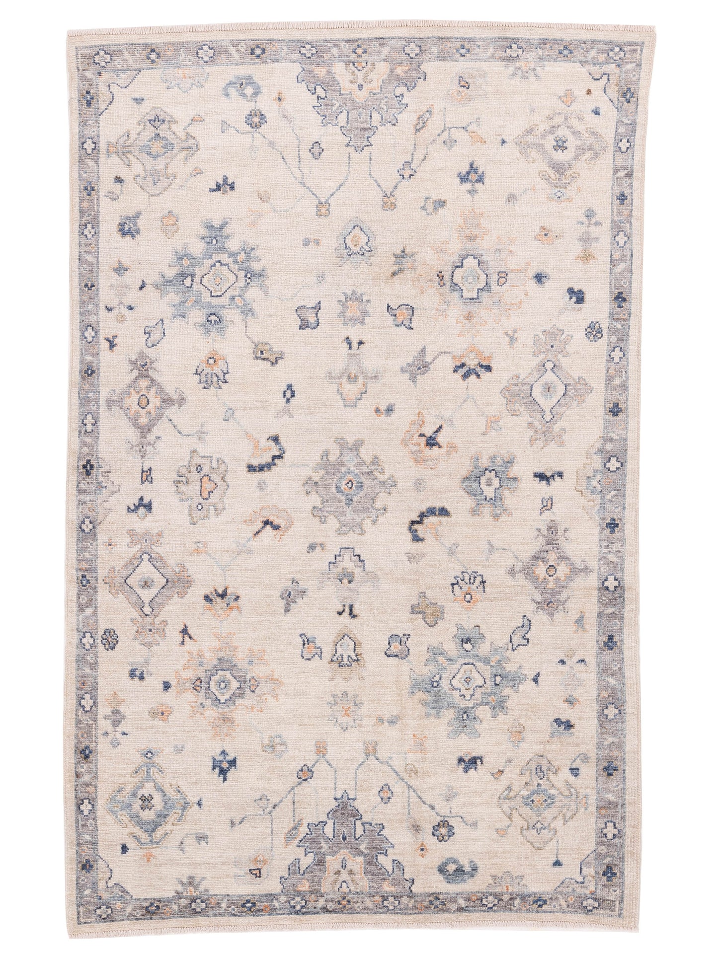 Anadol Angora Oushak Ivory Gray Traditional