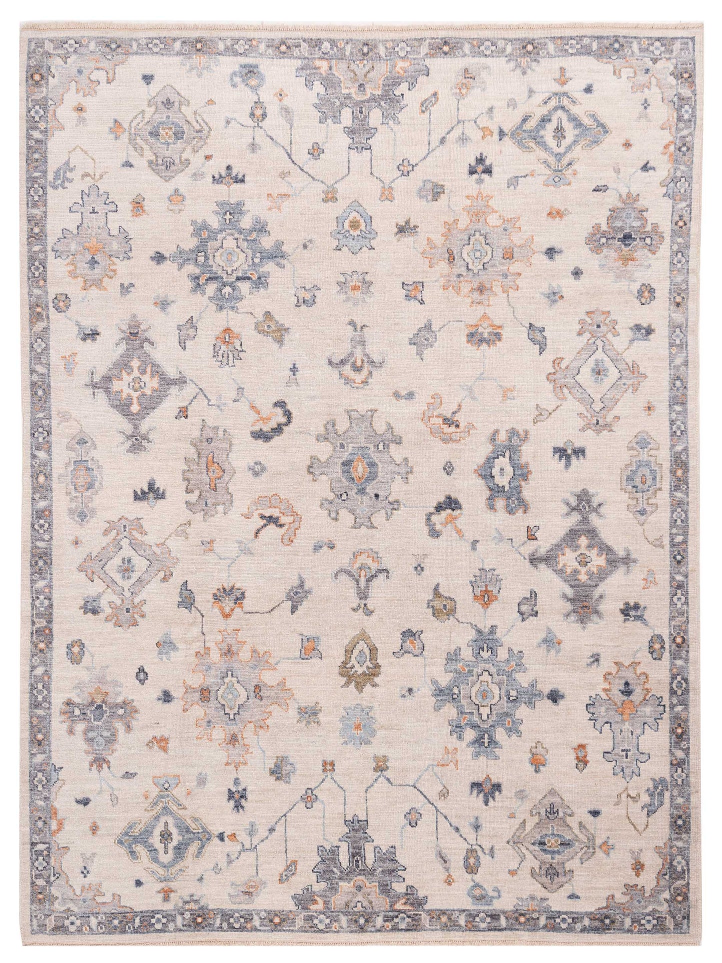 Anadol Angora Oushak Ivory Gray Traditional