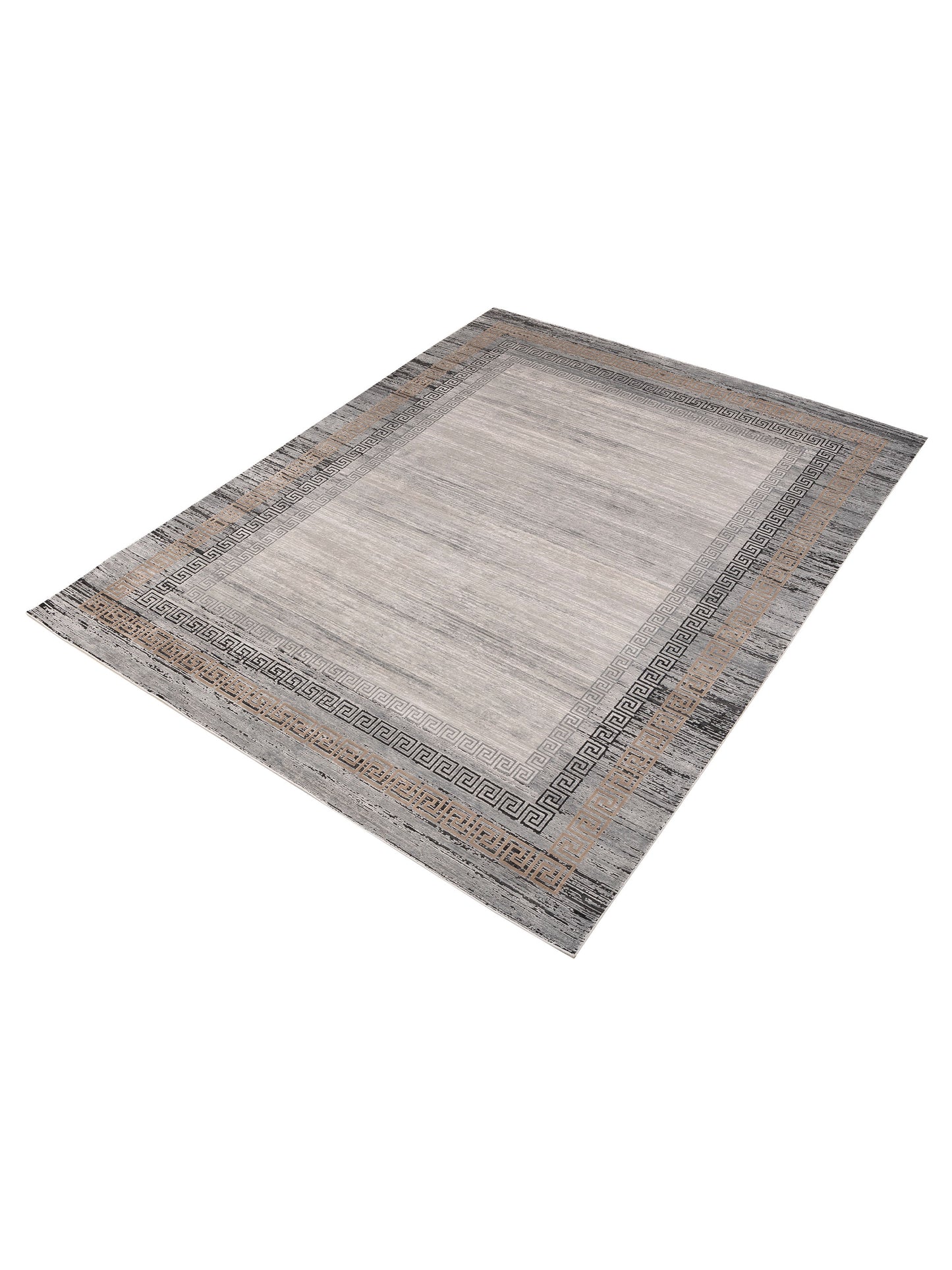 Palermo 153805 Silver Charcoal 8x11 Machine Made Rug