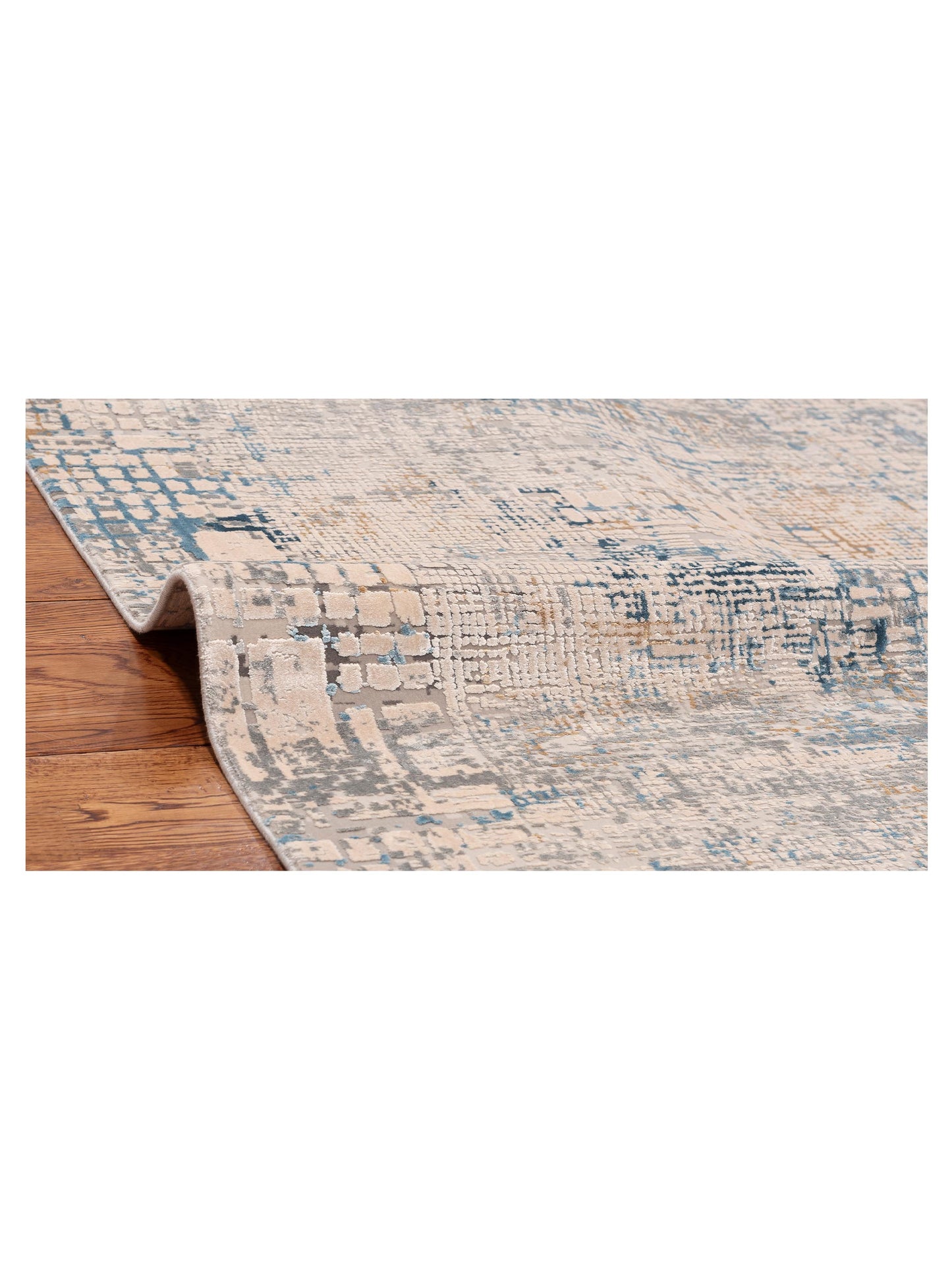 Palermo 153833 Beige Blue 8x10 Machine Made Rug