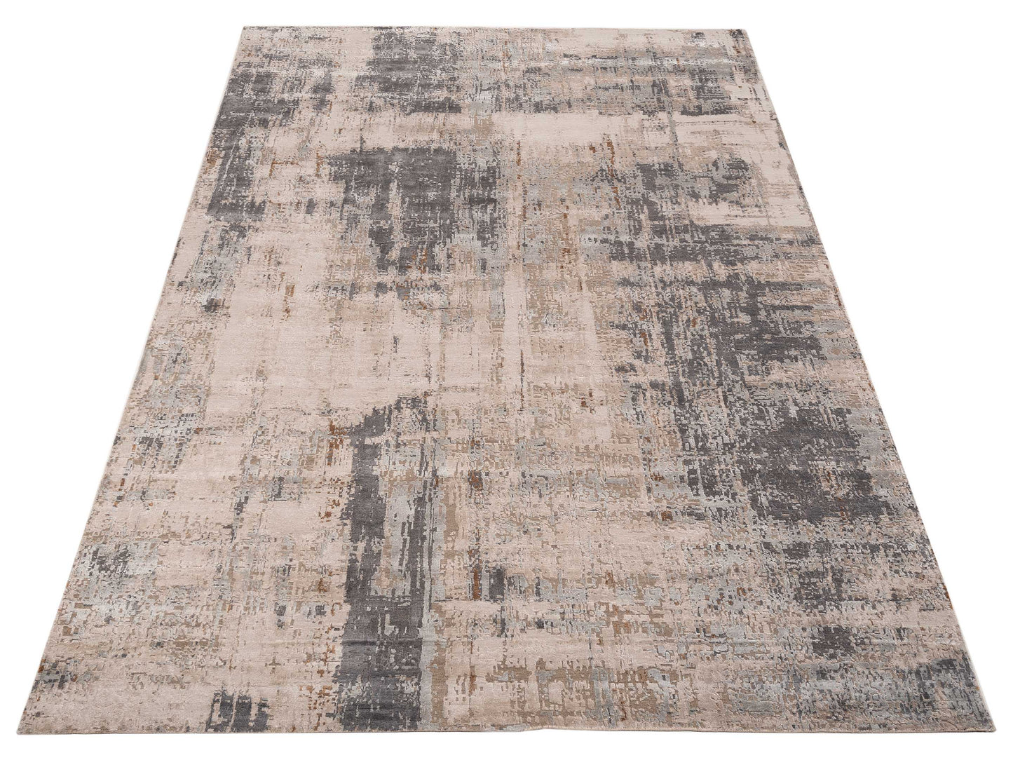 Tibetino 153843 Beige Gray 10x14.1 Hand Knotted Rug
