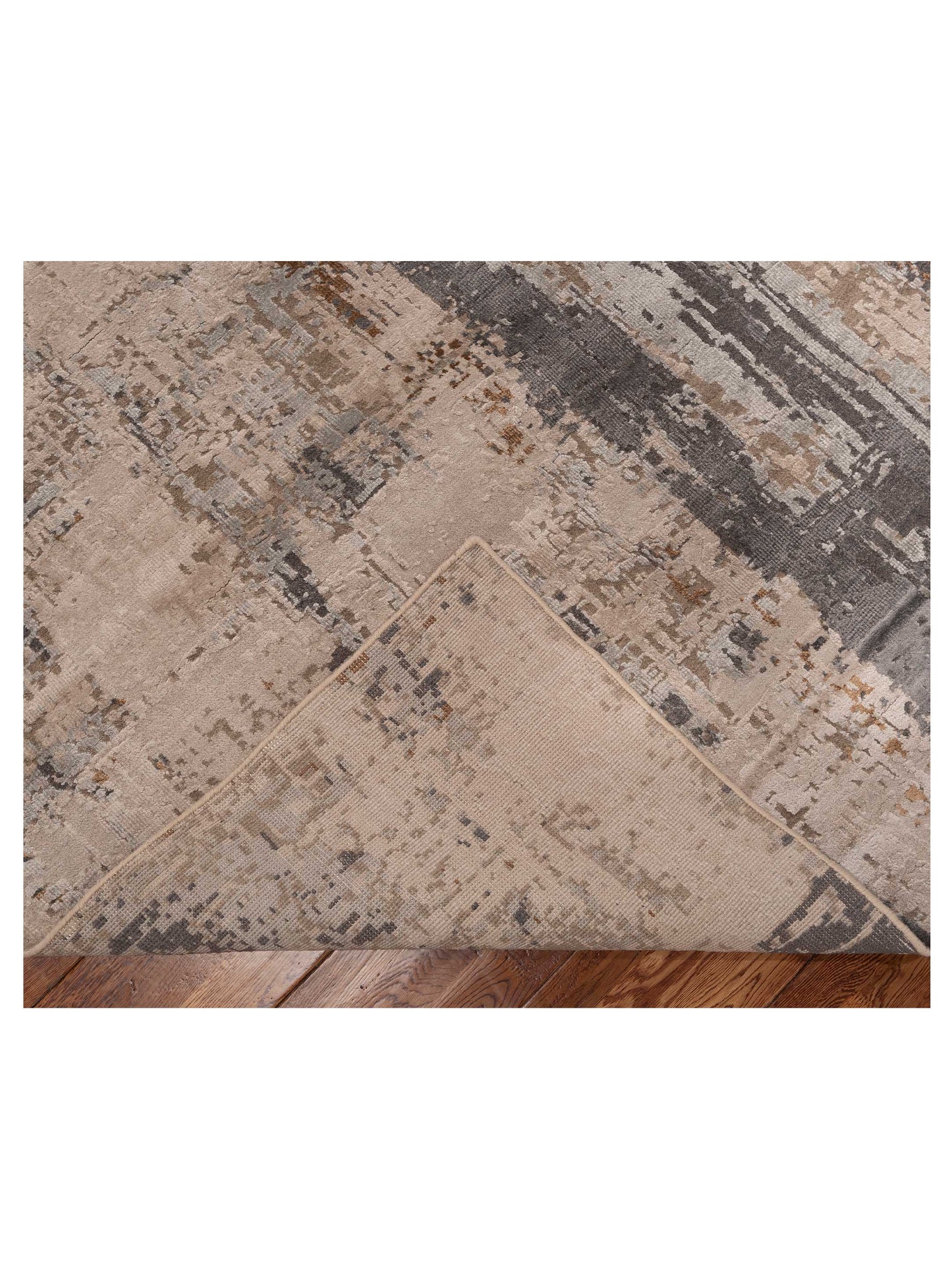 Tibetino 153843 Beige Gray 10x14.1 Hand Knotted Rug