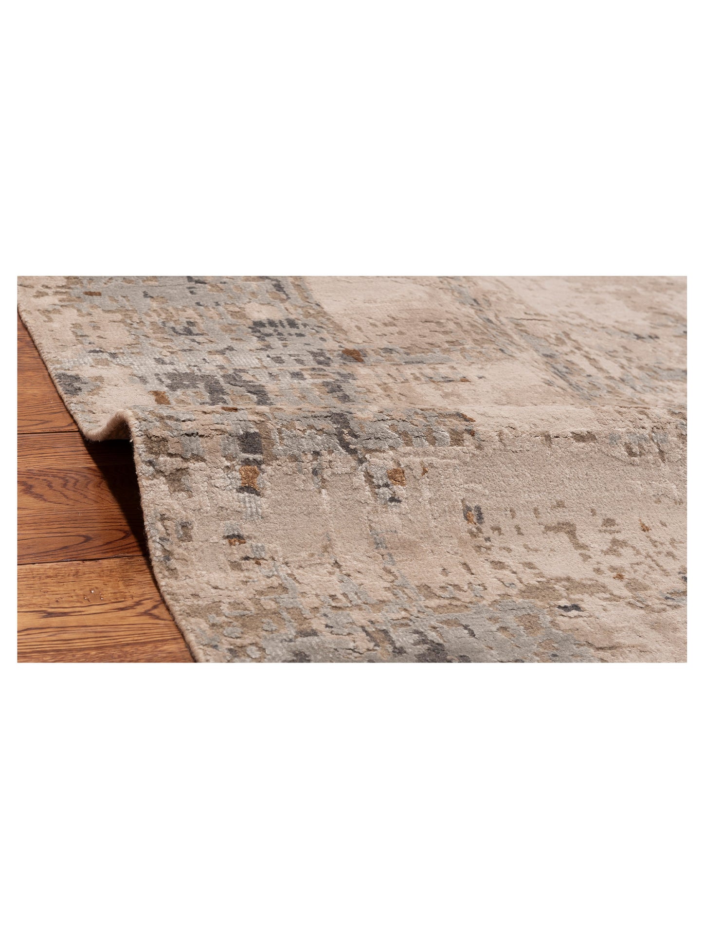 Tibetino 153843 Beige Gray 10x14.1 Hand Knotted Rug