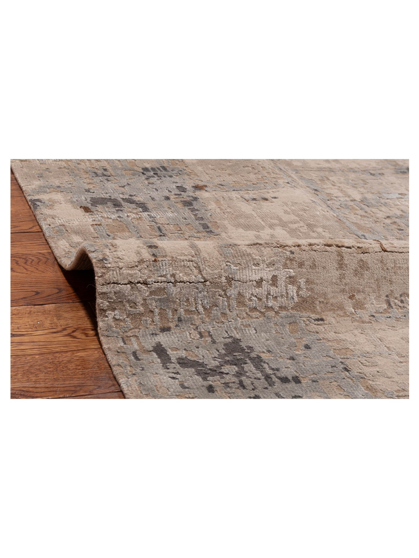 Tibetino 153844 Beige Gray 10x14 Hand Knotted Rug