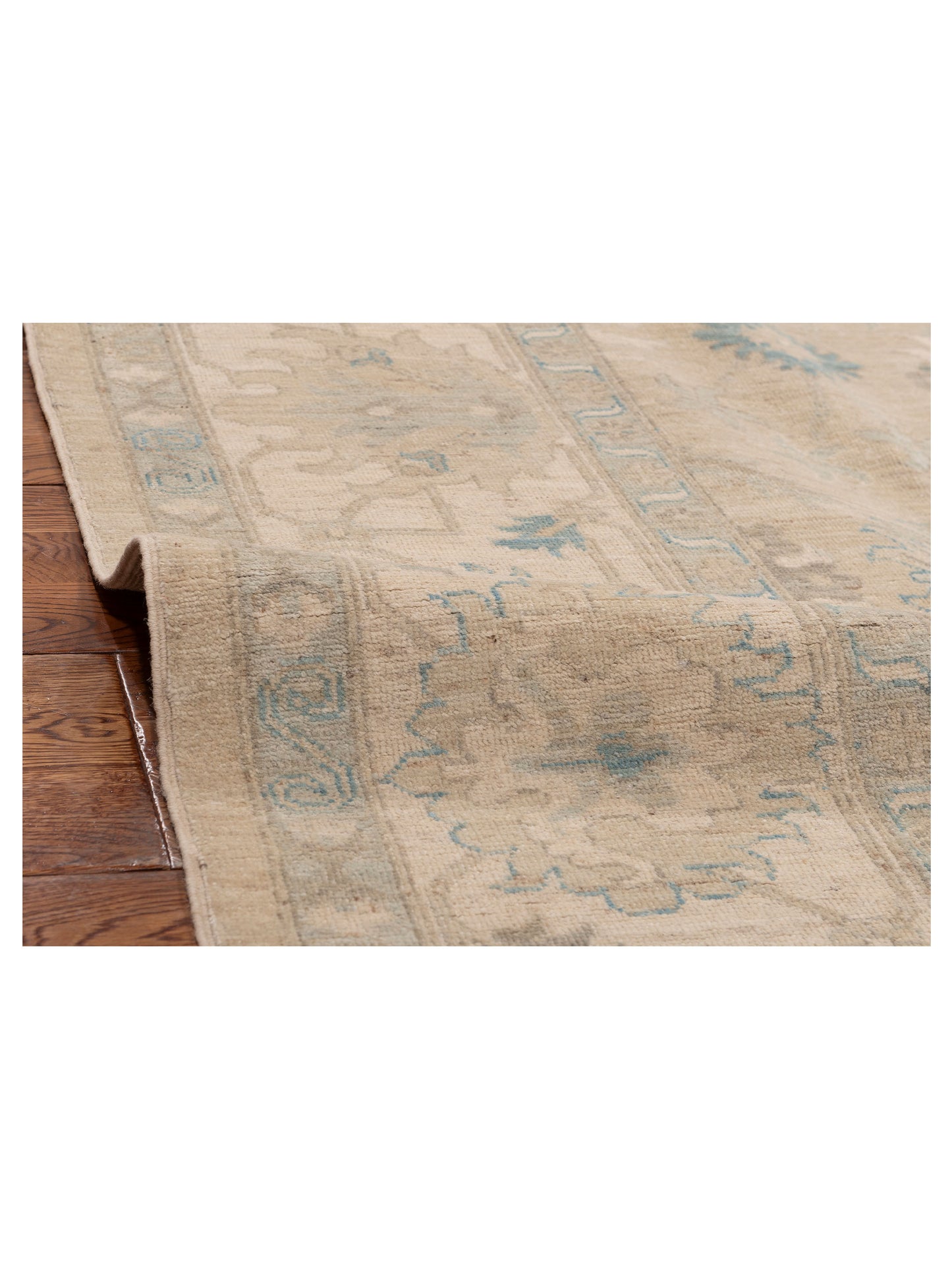 Laila 153947 Beige Ivory 8.3x10 Hand Knotted Rug