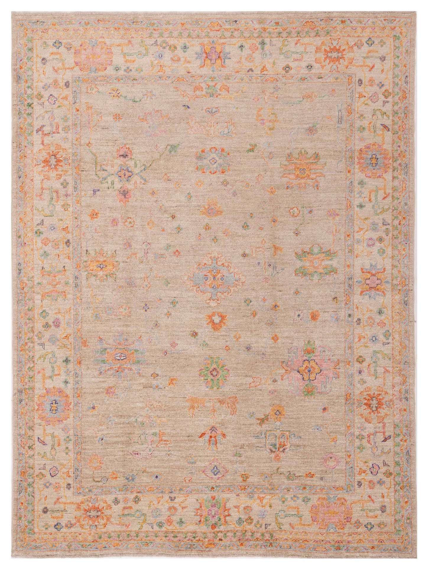 Anadol Angora Oushak Cream Beige Traditional