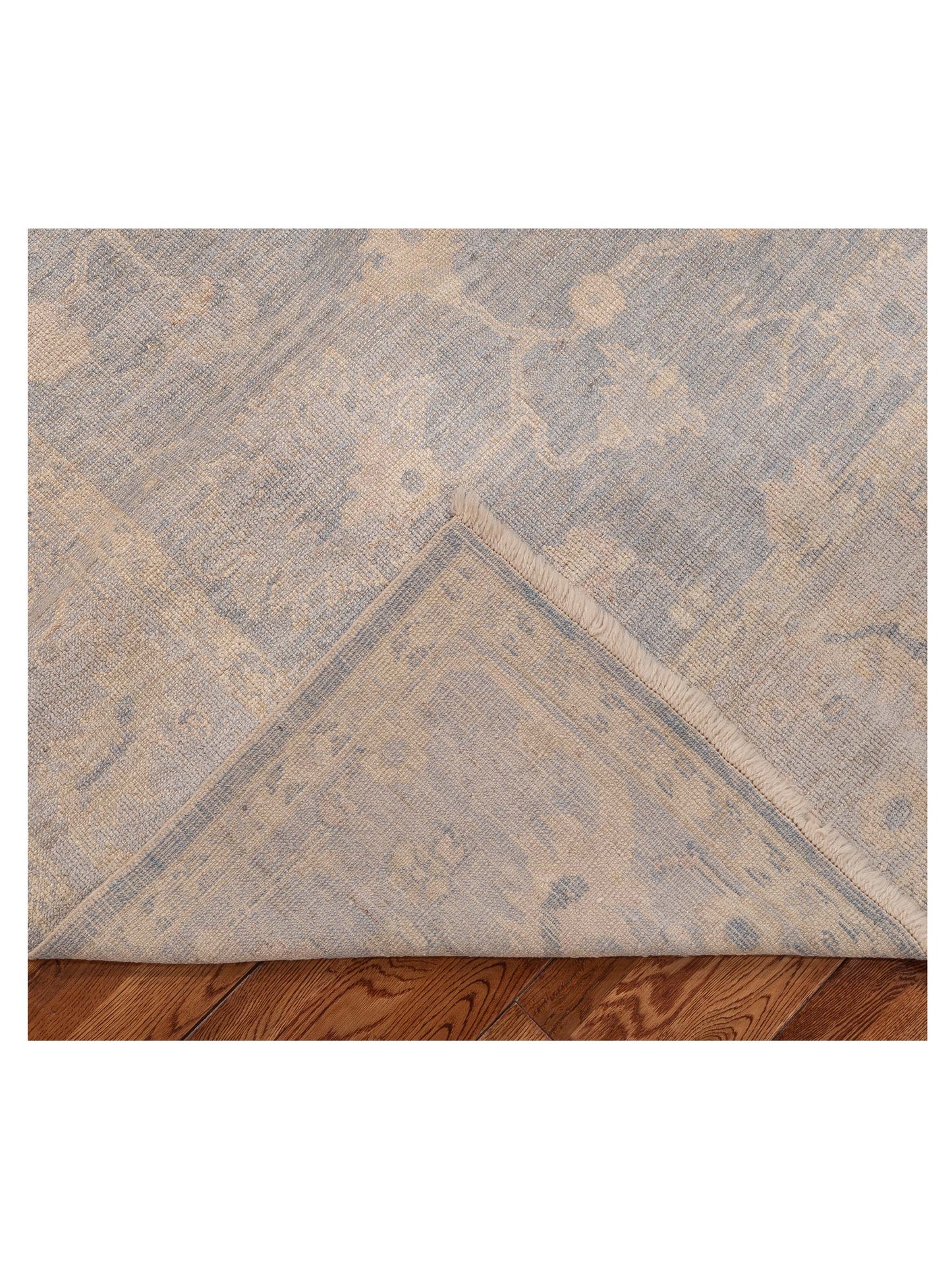 Angora Oushak 153967 Blue Gray 7.10x9.7 Hand Knotted Rug